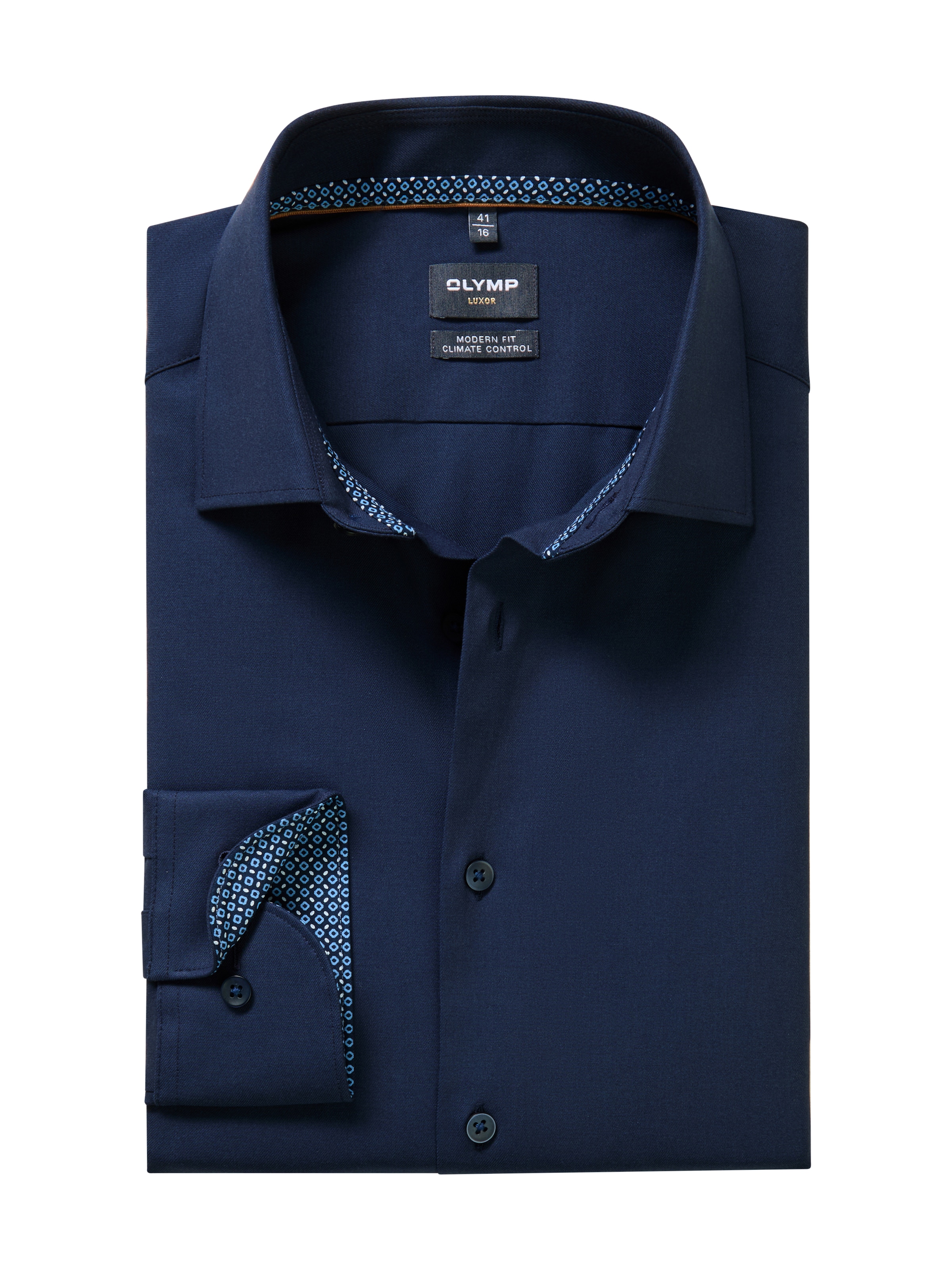 OLYMP Langarmhemd »Luxor« Businesshemd, modern fit, New Kentkragen, Climate Control