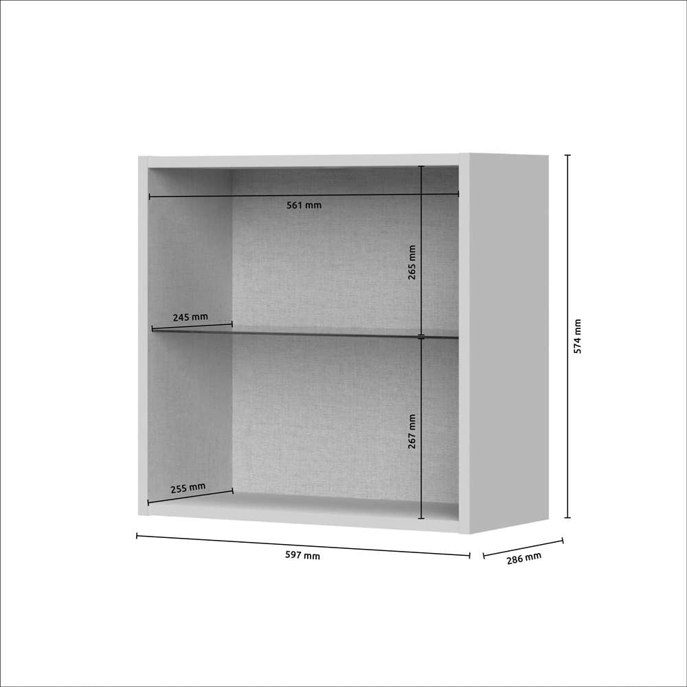 GOODproduct Vitrine suspendue »Opera, Wandschrank, Schwebendes Design für modernen Wohnraum« laqué UV, fonction Soft Close, montage mural