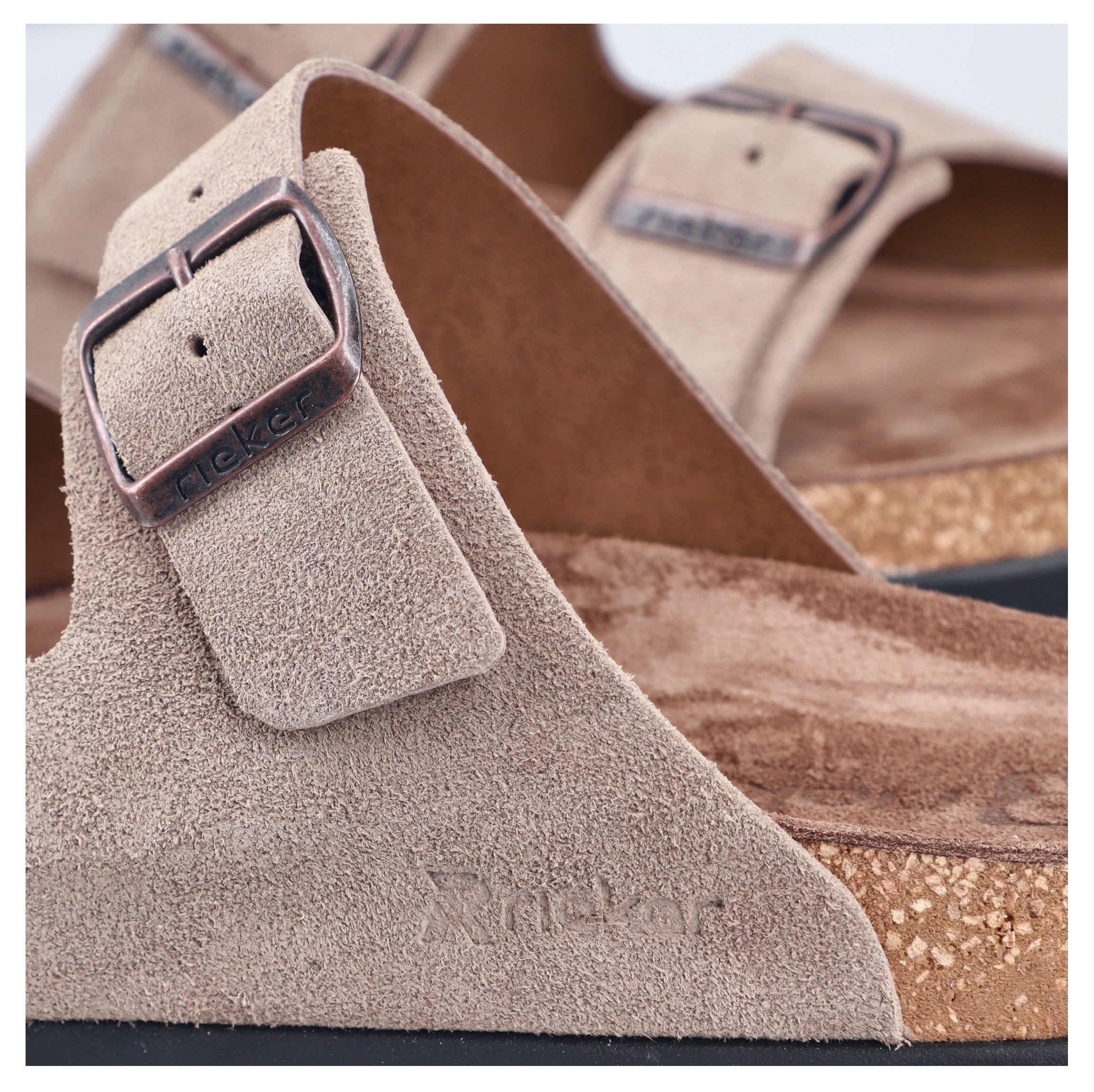 Rieker Pantolette  Sommerschuh, Strandschuh, Hausschuh mit bequemem Fussbett