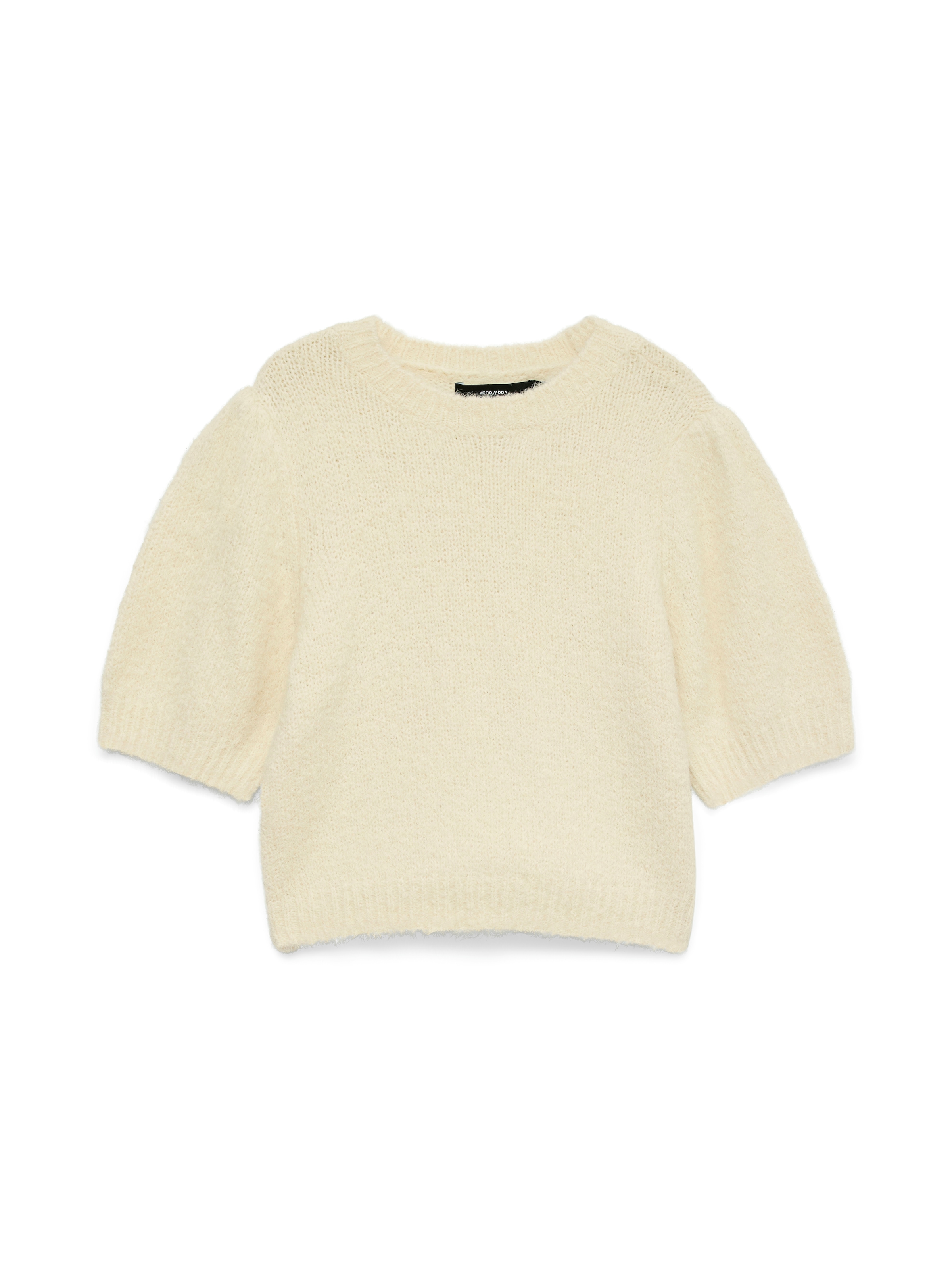 Vero Moda Pull en tricot »VMNOVAH SS O-NECK PUFF PULLOVER GA NOOS«