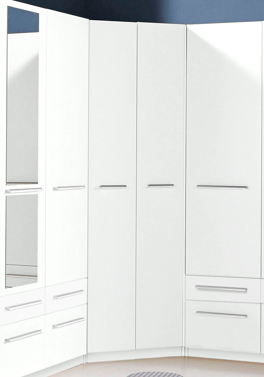 priess Armoire d'angle »Barcelona Kleiderschrank Ecklösung Raumwunder« en 2 profondeurs Armoire d'angle Armoire Vestiaire