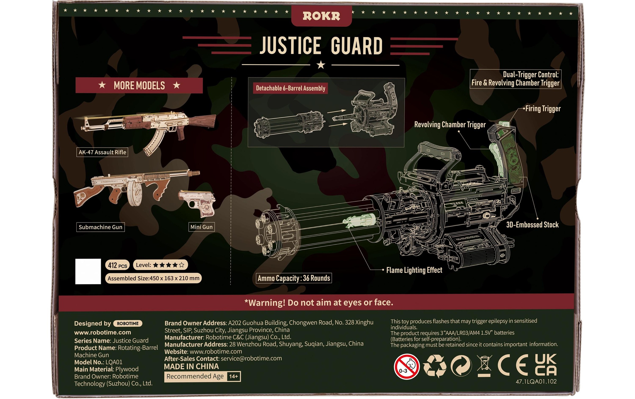   Modellbausatz »RoboTime Rotating-Barrel Machine Gun«