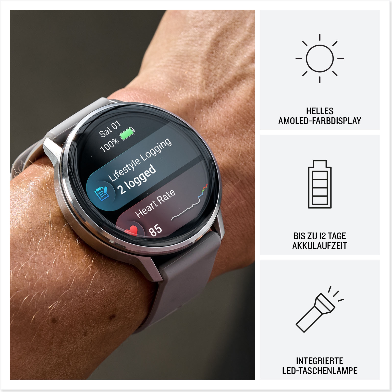 Garmin Smartwatch »Venu 4« (3,53 cm / 1,4 ″) Garmin