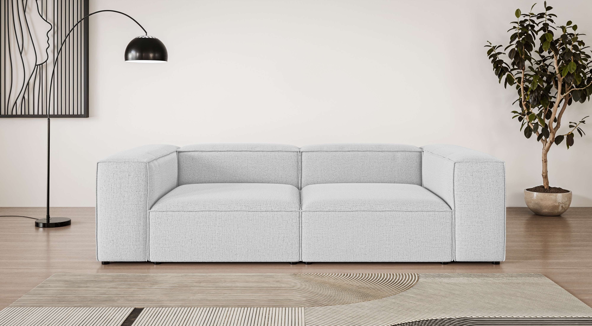 GOODproduct Canapé Big »XL HAILY Modularsofa extra tief, Sitztiefe 100 cm« als Modul oder separat verwendbar, für individuelle Zusammenstellung