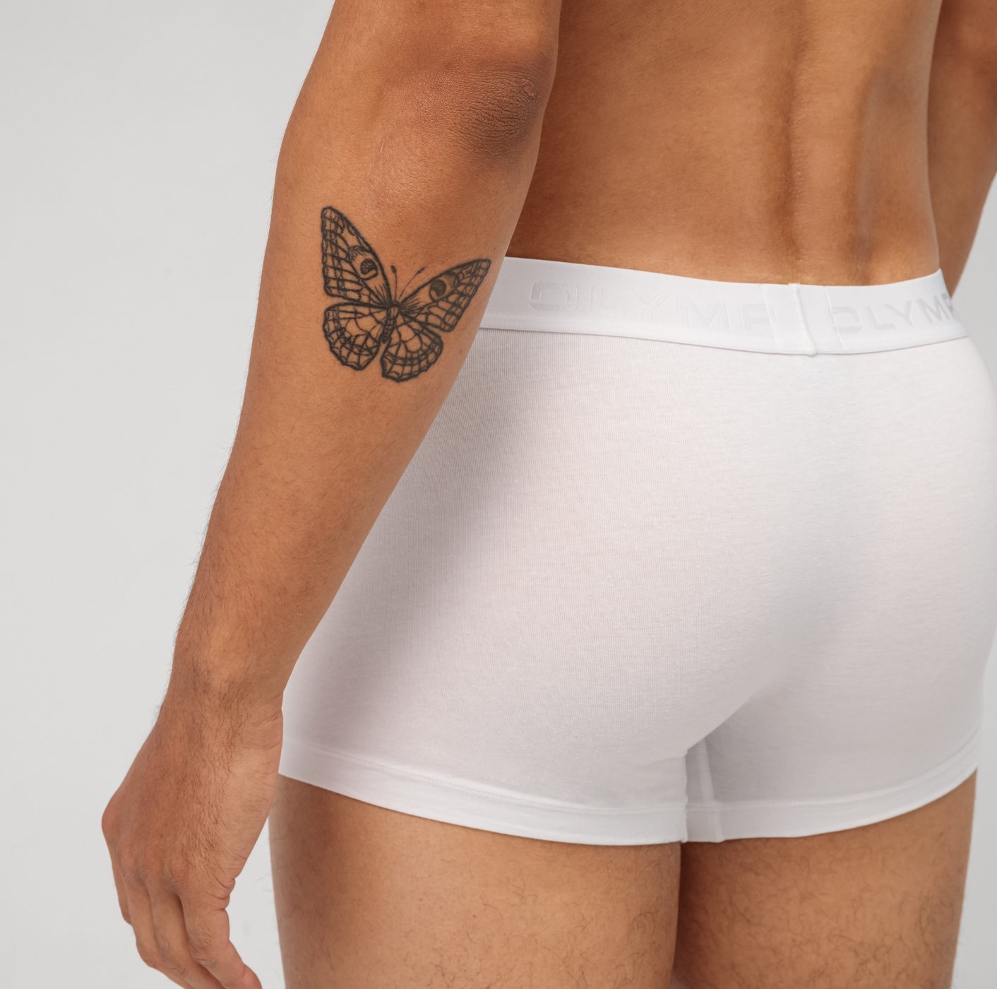 OLYMP Boxershorts, 3 Stk. mit Ton-in-Ton Markenlogo