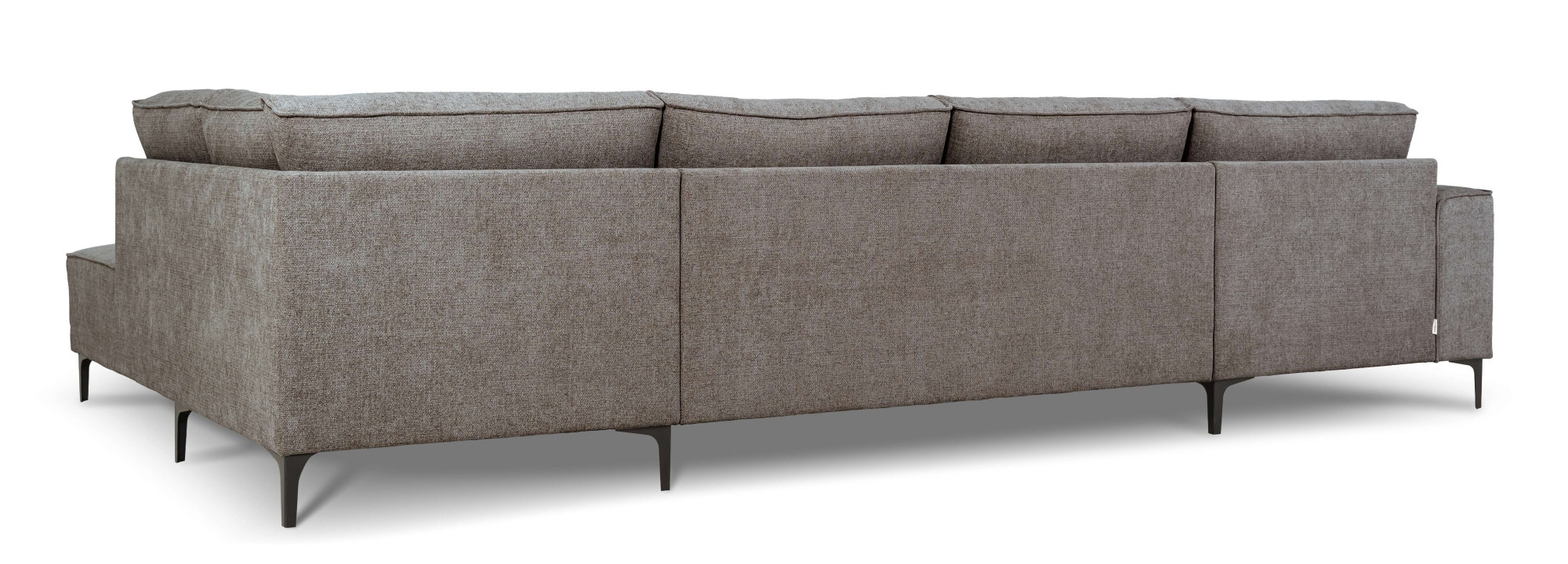GOODproduct Paysage de salon »XXL Sofa Oland mit modernem Chenille-Bezug« U-Form, 345 cm, Wellenunterfederung, Skandi-Design, Metallfüsse