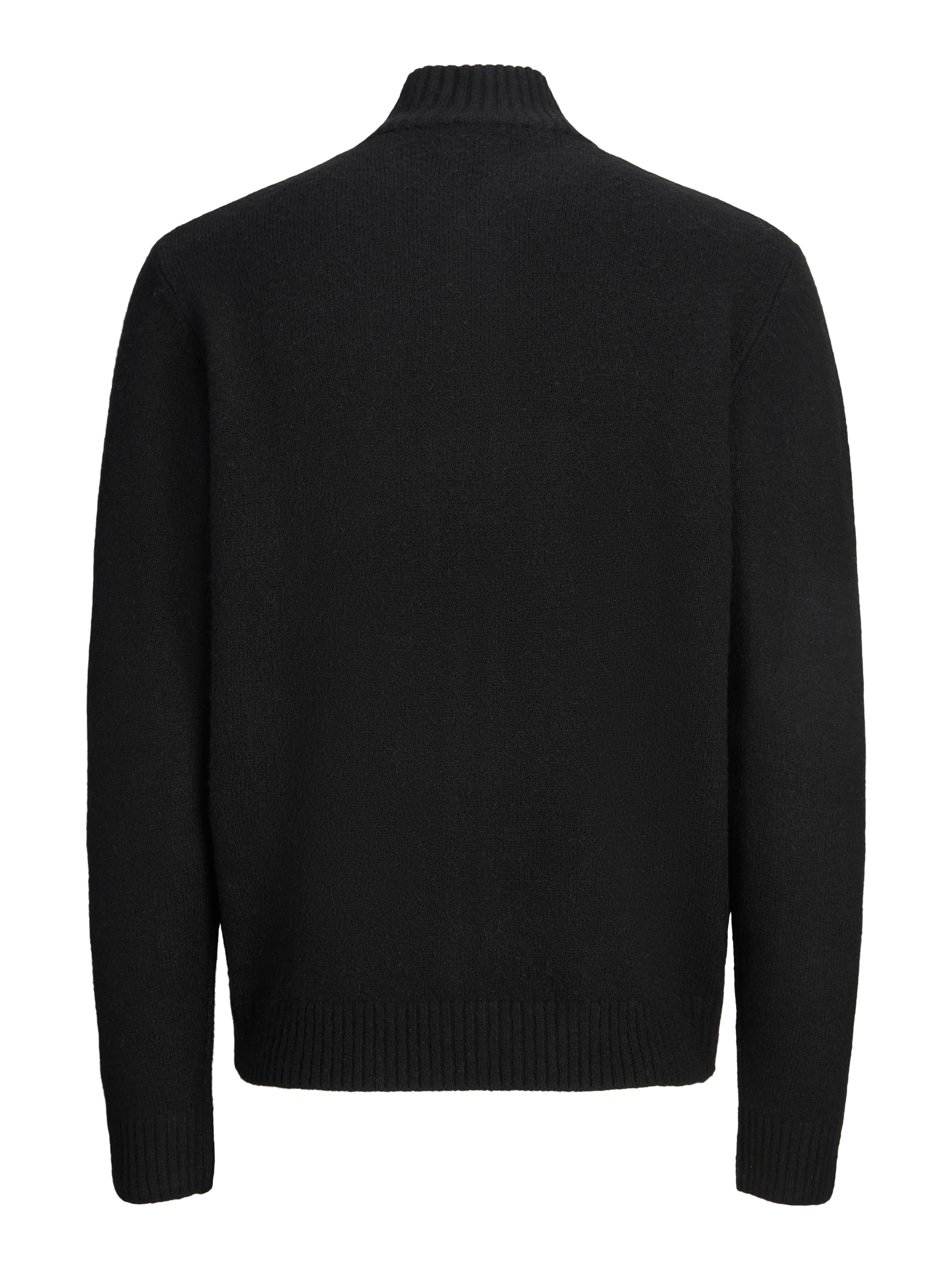 Jack & Jones PlusSize Strickjacke »JJSOHO OLLIE KNIT HIGH NECK ZIP C SN PLS« Materialmix, locker geschnitten