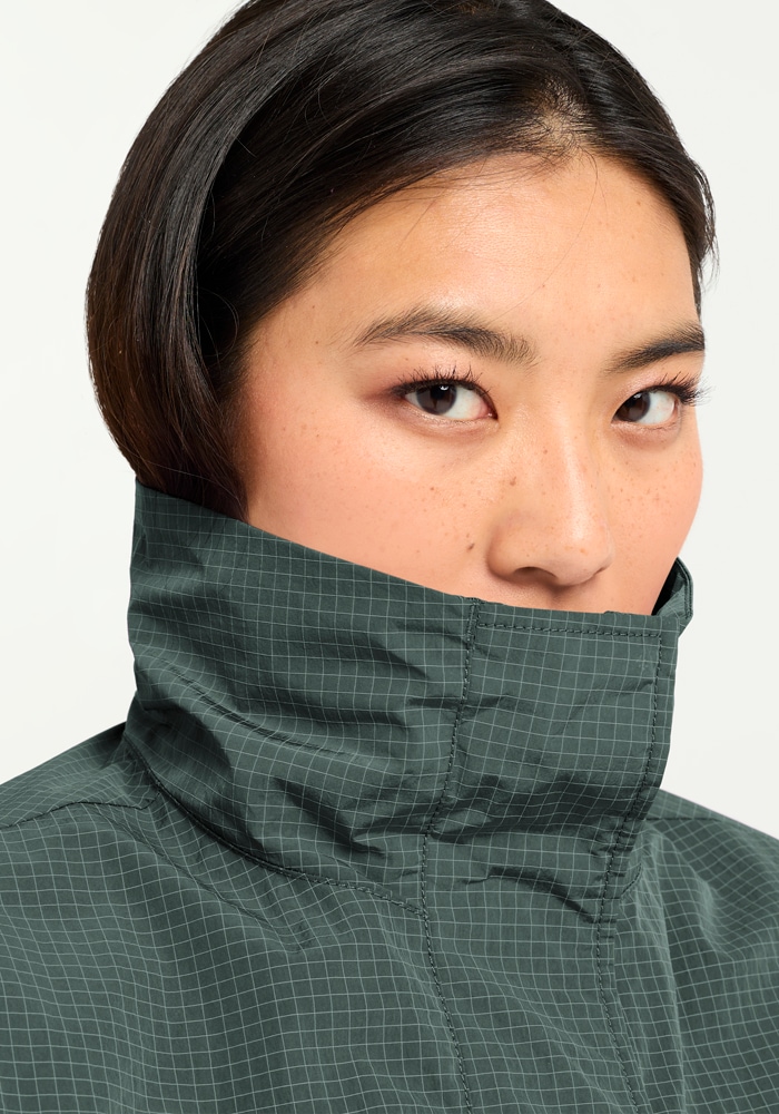 Jack Wolfskin Veste fonctionnelle »FIND THE WILD JKT W« avec col montant haut, coupe-vent, respirant, longueur couvrant les fesses