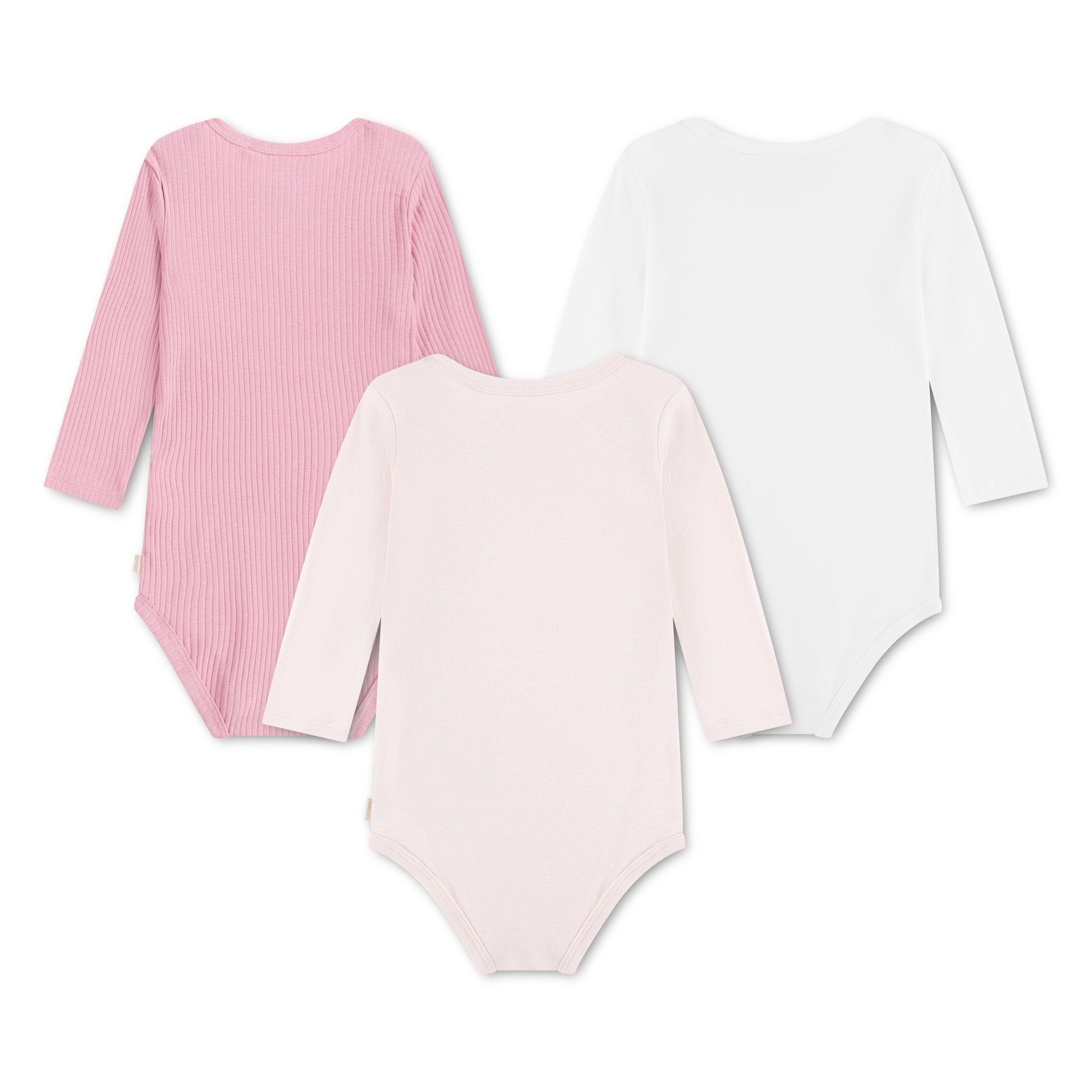 HUGGIES babywear Langarmbody »HUGB 3PK BODYSUIT« Packung, 3 Stk. 3er-Pack, in Ripp-Optik