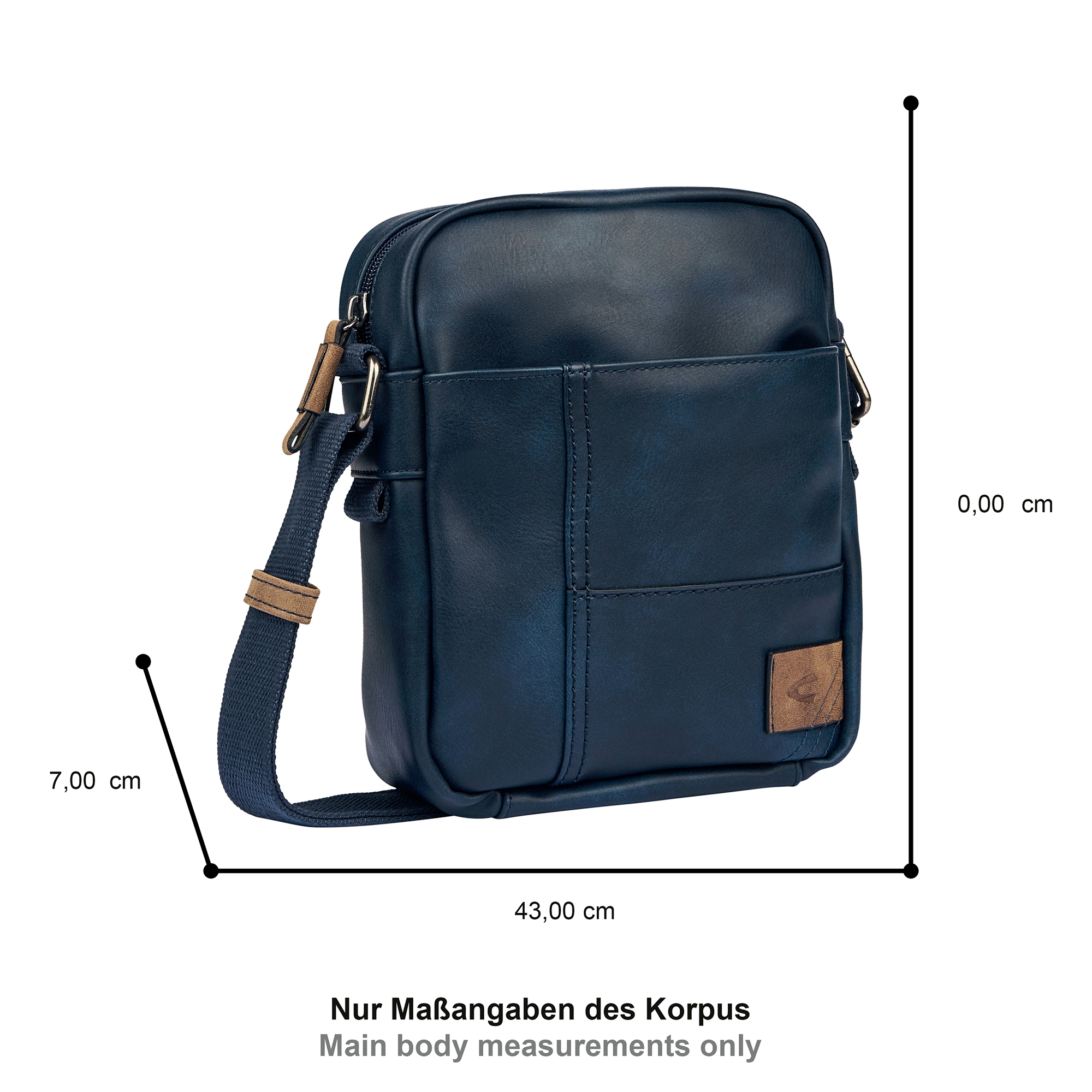 camel active Sac à bandoulière »Laos« praktisch funktionaler Alltagsbegleiter mit vielen sportlichen Details