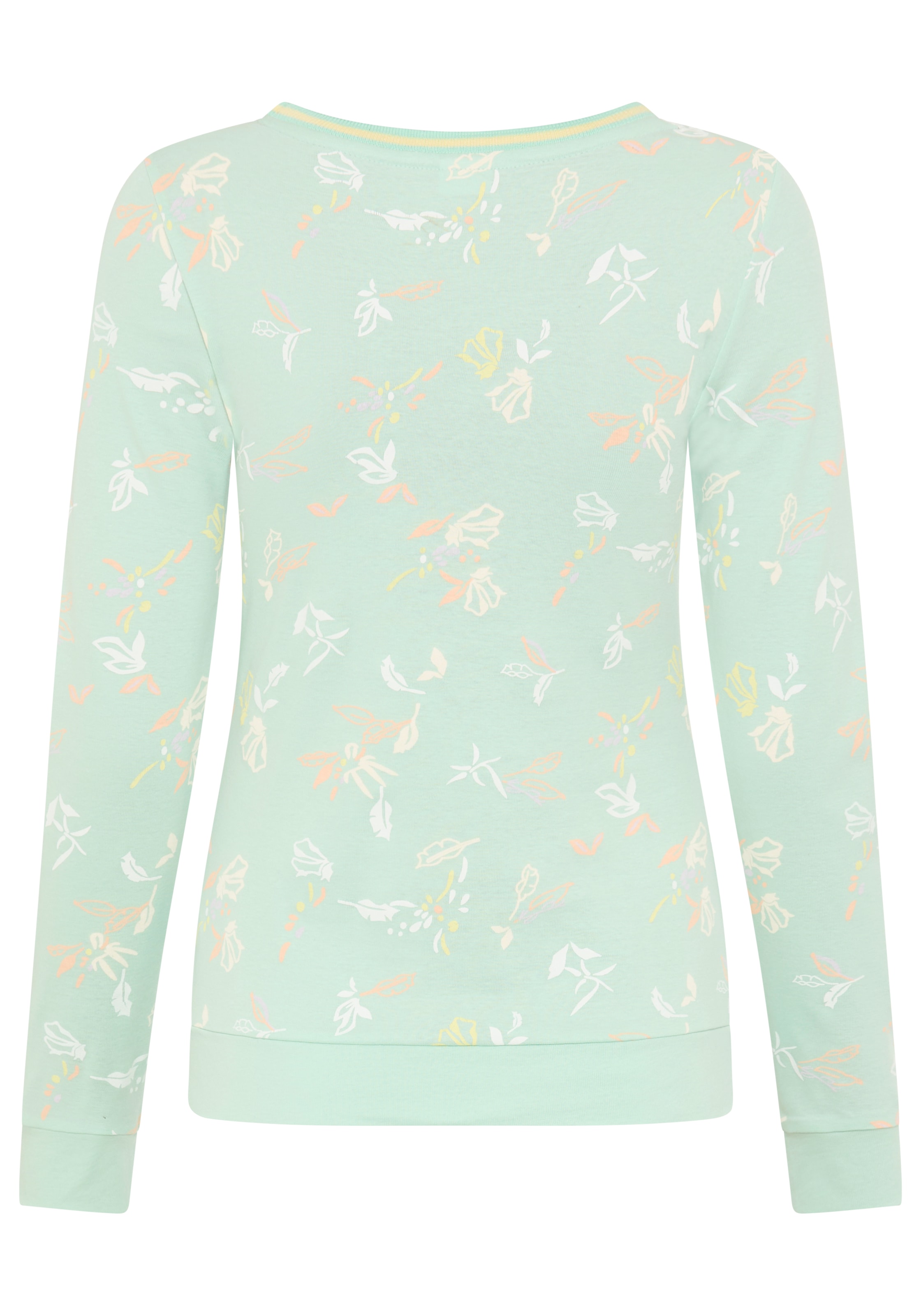 KangaROOS Langarmshirt mit Rundhals, sehr figurbetonte Passform, hüftbedeckende Länge