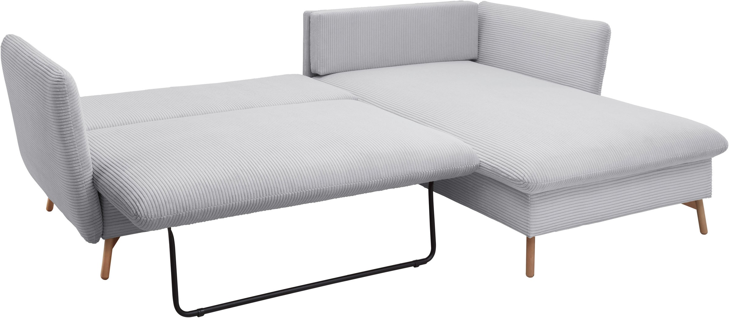 GOODproduct Ecksofa »MERLE, 258 cm, L-Form, traumhafter Cord,« mit Bettfunktion und Bettkasten, Liegefläche 224 x 139