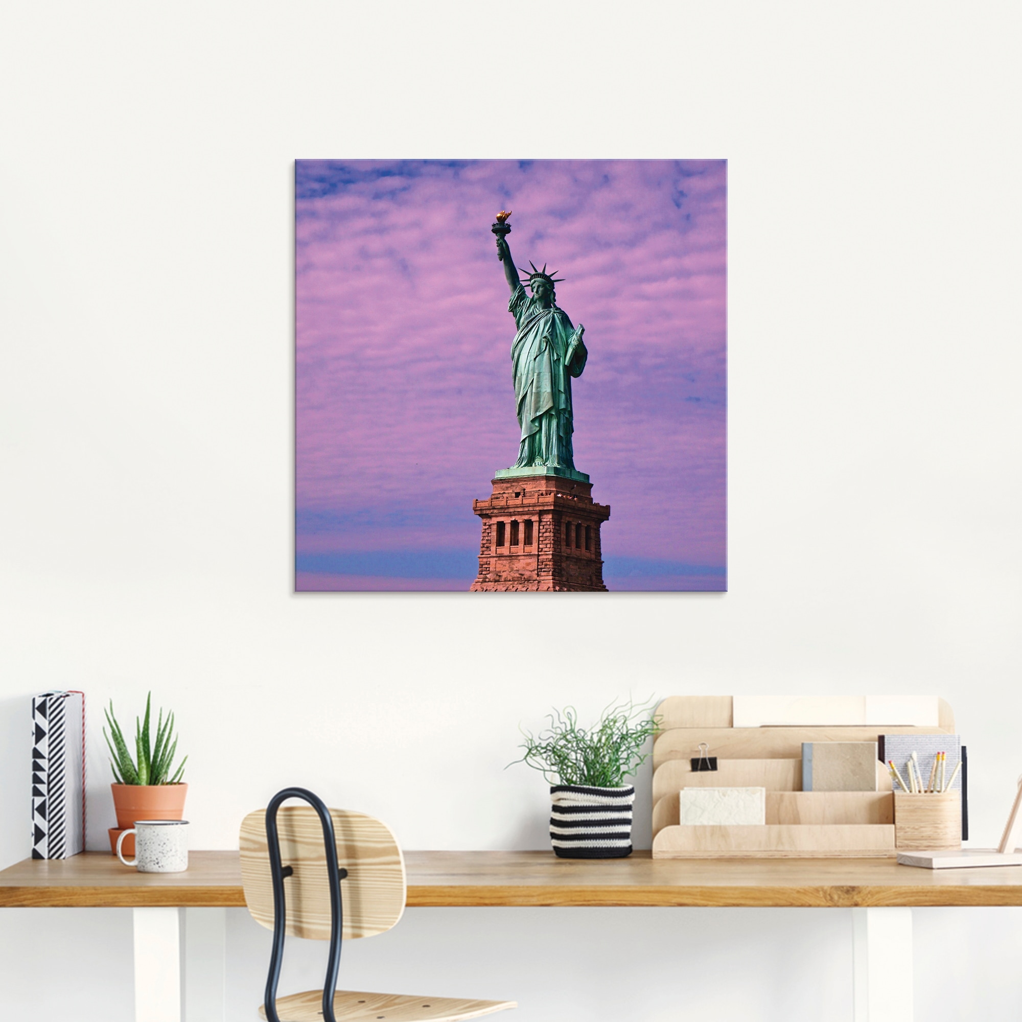 Artland Glasbild »Freiheitsstatue« Amerika 1 Stk. tlg. in verschiedenen Grössen