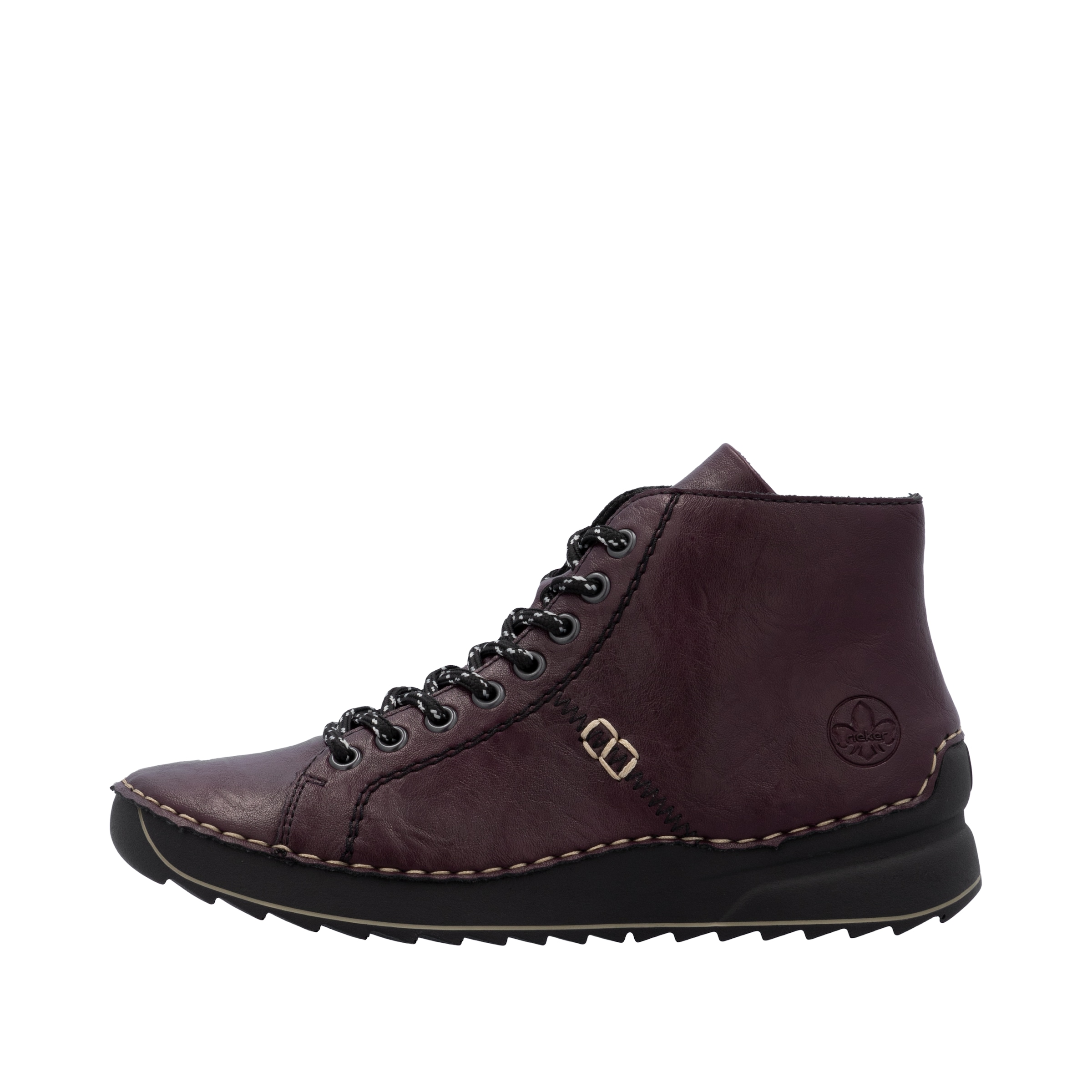 Rieker Schnürboots  Schnürstiefelette, High Top Sneaker, Plateauboots mit Profilsohle