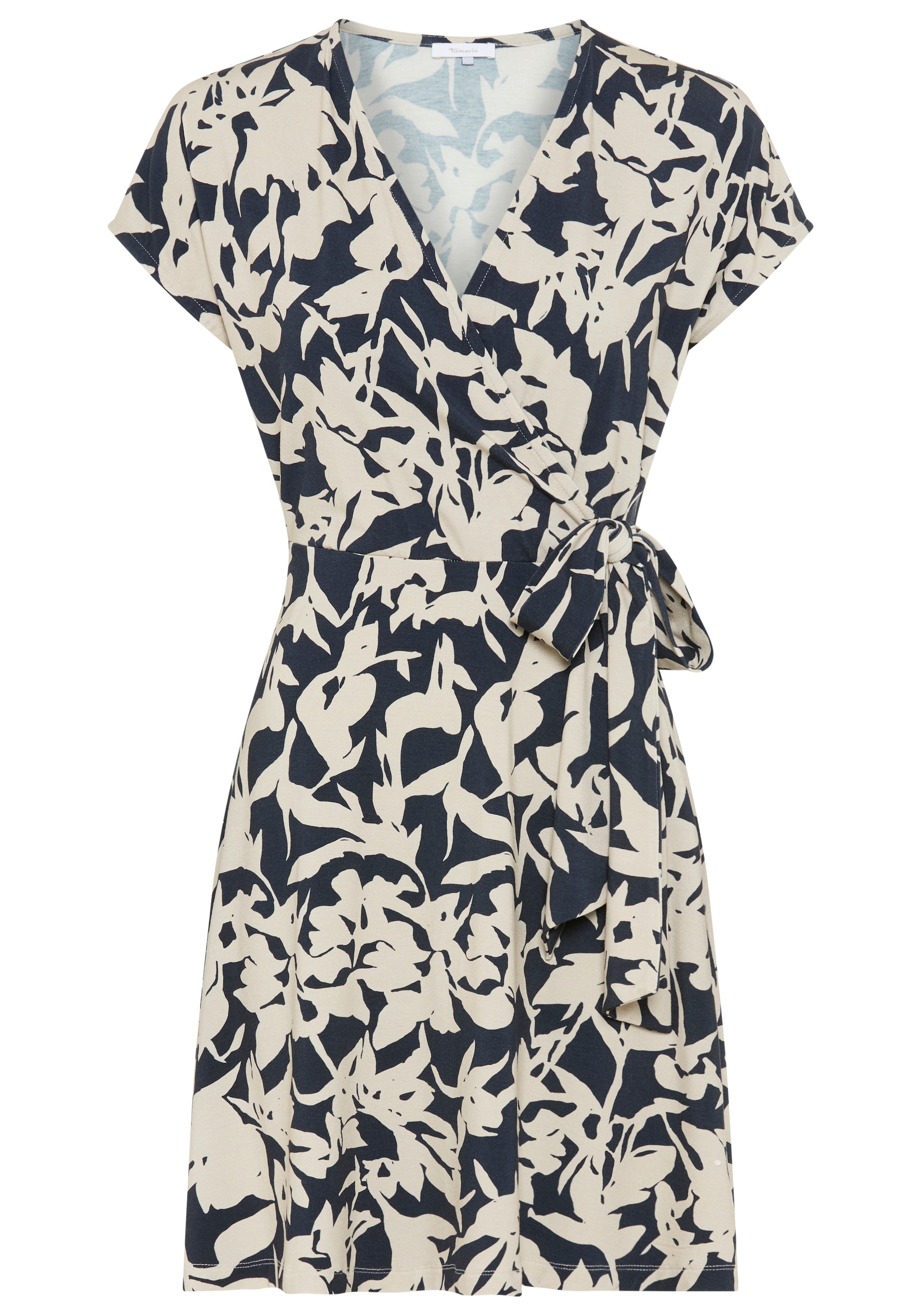 Tamaris Jerseykleid in femininer Wickeloptik