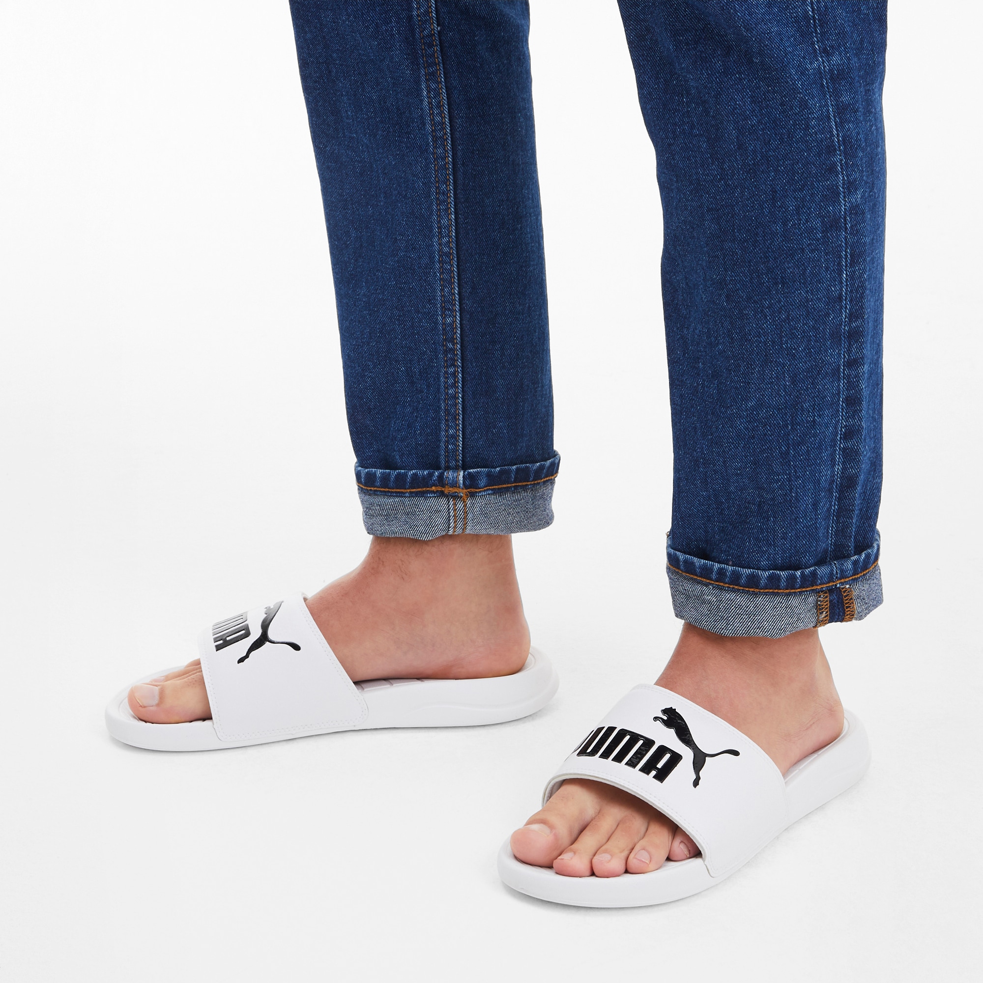 PUMA Badesandale »POPCAT 20 BX«  für Strand, Pool und Freizeit, mit weichem Textil-Innenmaterial