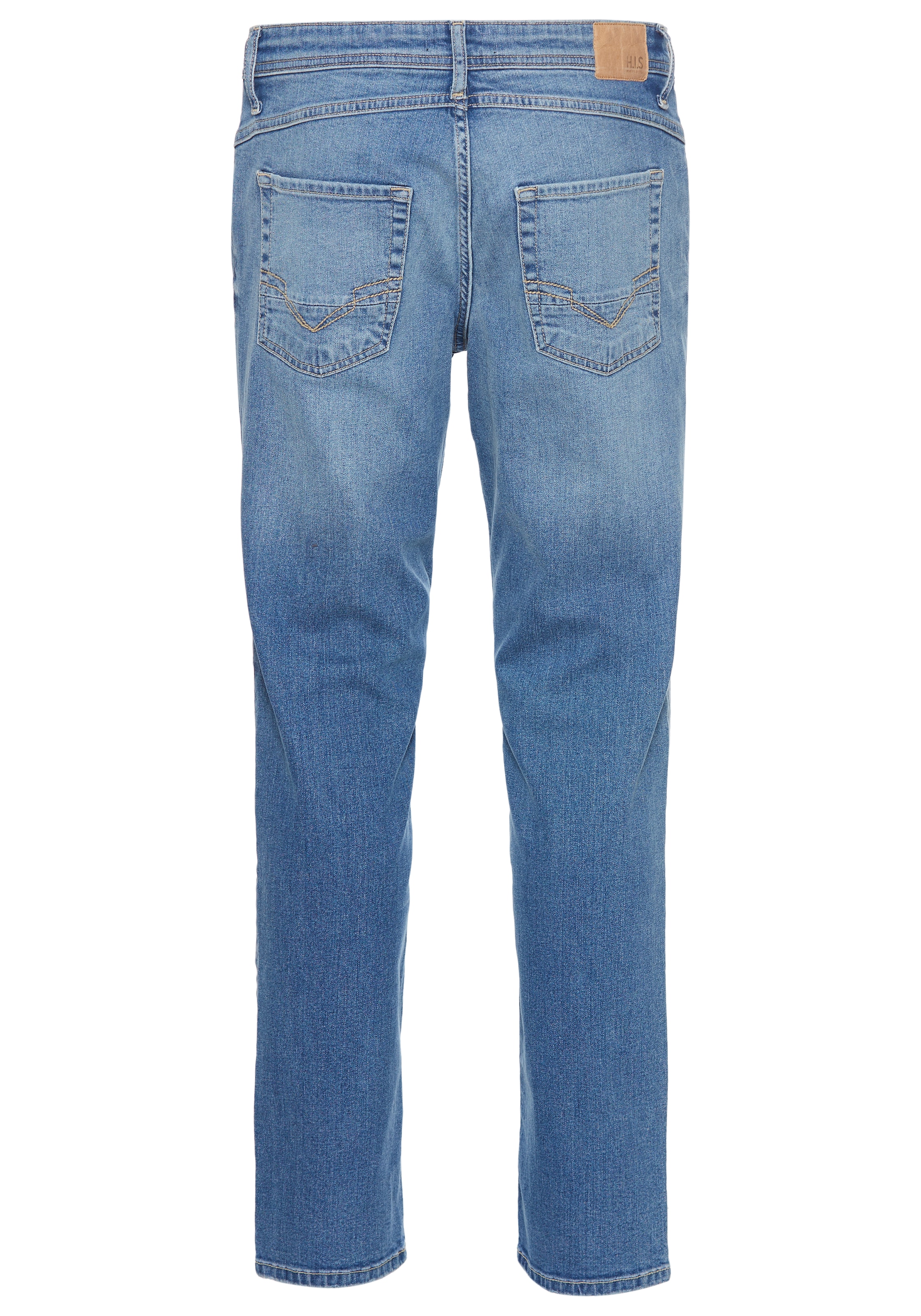 H.I.S Straight-Jeans »NEW DALE« gerades Bein,  mit Used-Effekten,  niedrige Leibhöhe