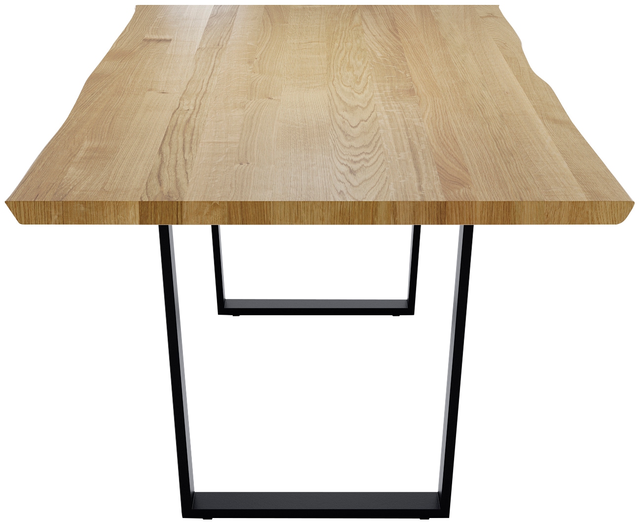 massivline&more Esstisch »Oviedo 4, Kufentisch, Küchentisch, Tisch, Holztisch« 2 Stk. tlg. mit Baumkante und massiver Platte, Masse: 200 x 100 cm