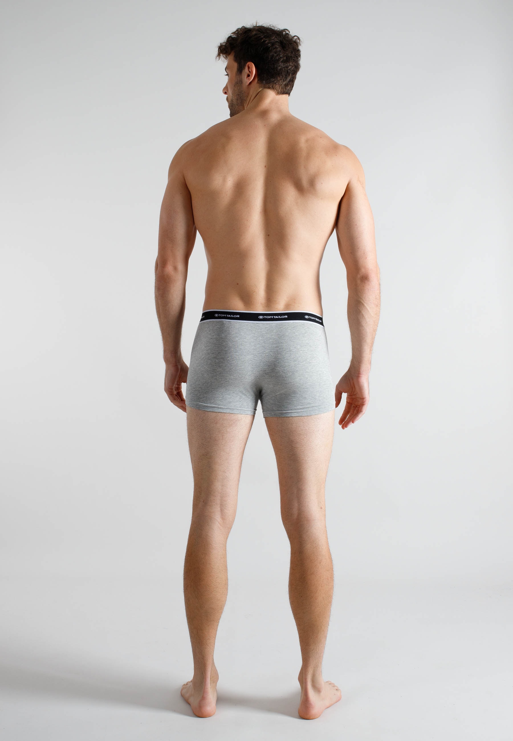 TOM TAILOR Boxers »Kentucky« Packung, 2er Pack,  weich, bequem, basic, eng, atmungsaktiv, Logobund, Baumwollmix