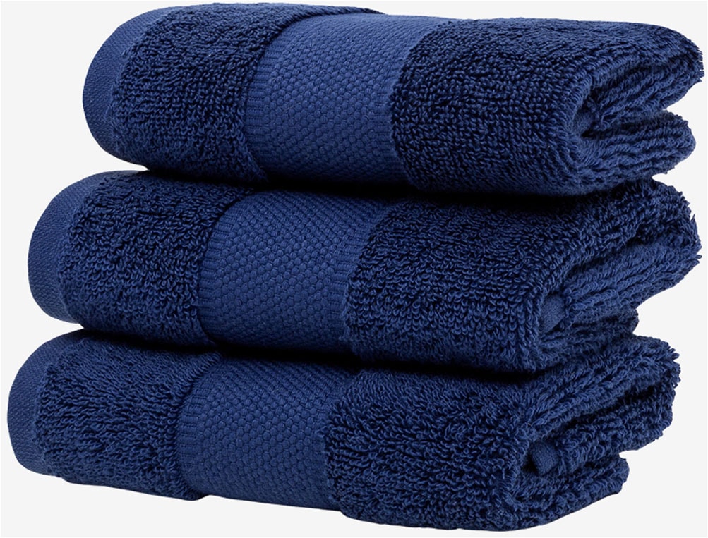 Wolkenfeld Gästehandtücher »Premium Low-Twist Baumwolle 550 g/m² – 3 Gästehandtücher« 30×50 cm – weich, saugfähig und ideal für Gäste & Alltag