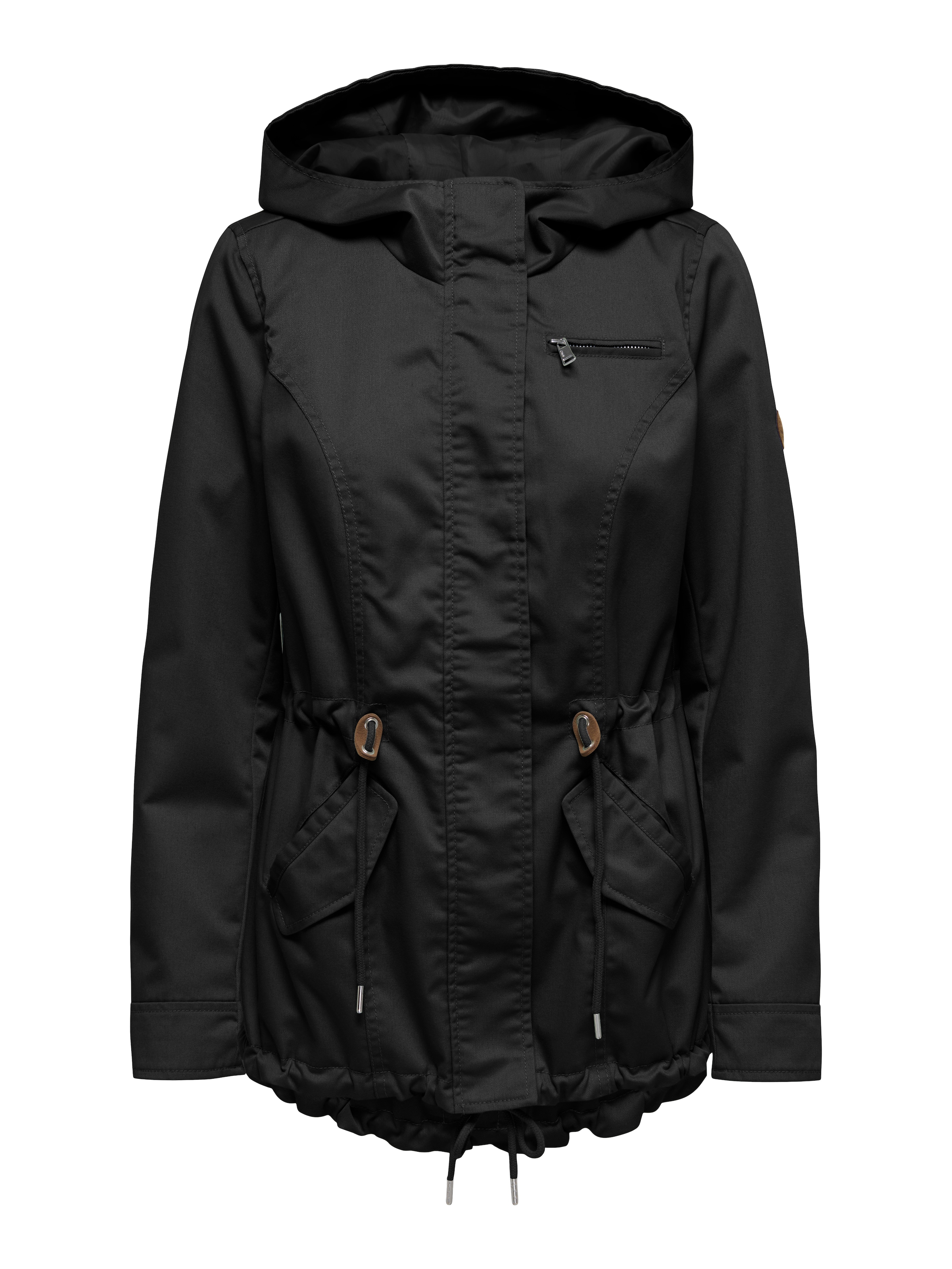 ONLY Parka »ONLLORCA LIFE CANVAS PARKA CC OTW« mit Kapuze mit Kordelzug in der Taille