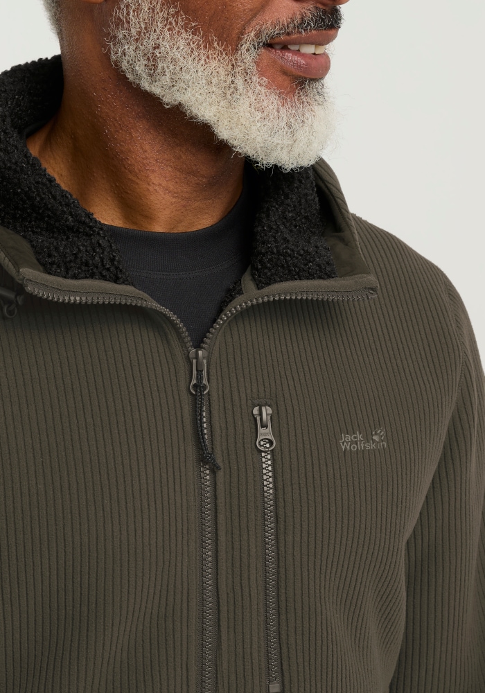 Jack Wolfskin Veste polaire »LAKE RIDGE HOODED JKT M« avec capuche avec capuche, chaud, coupe confortable
