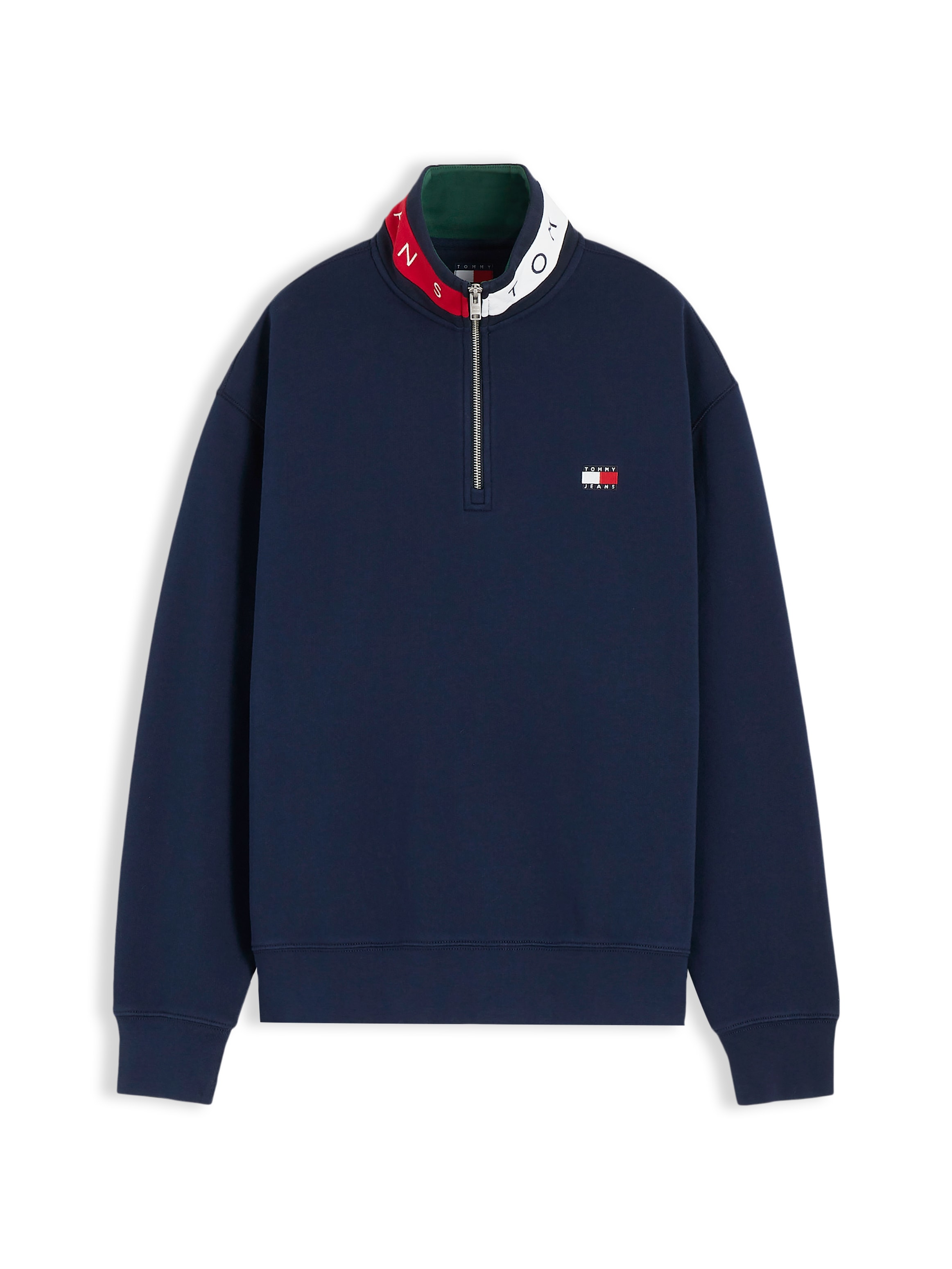 Tommy Jeans Sweat-shirt »RELAXED BRANDED COLLAR«, coupe décontractée avec col Troyer
