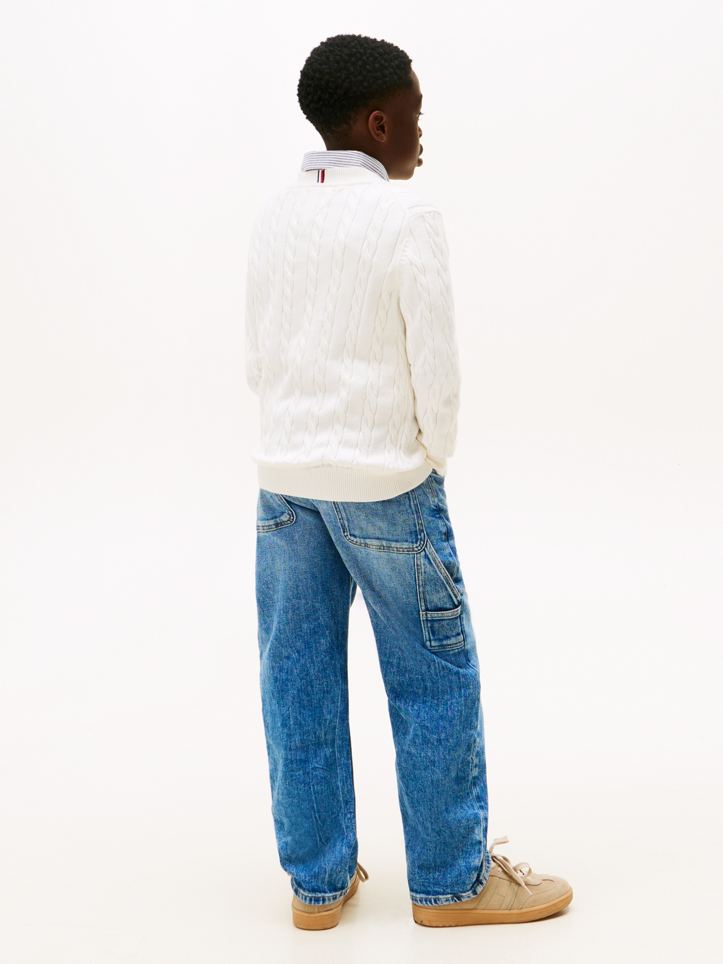 Tommy Hilfiger Strickpullover Regular fit, für Kinder bis 16 Jahre, Druck