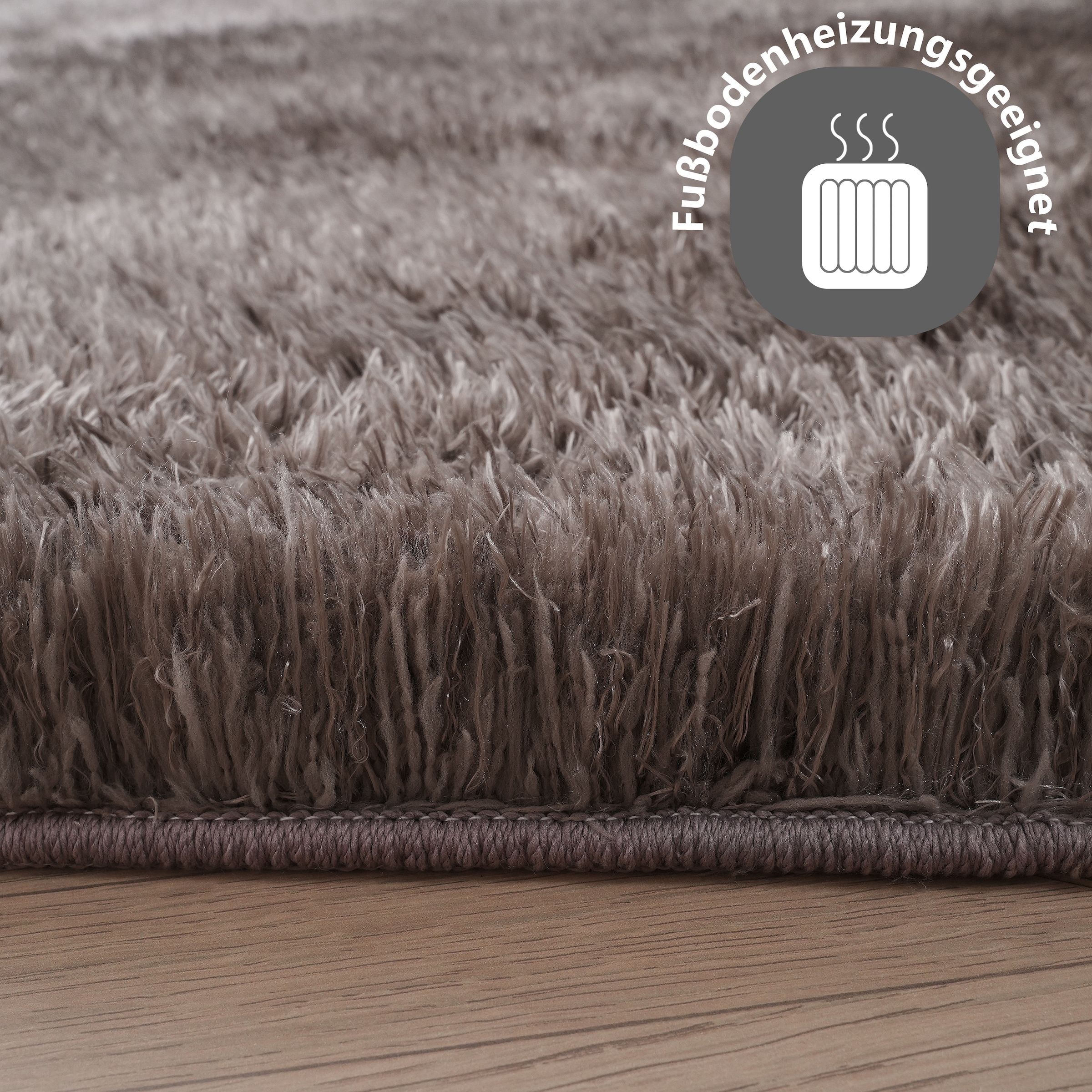 my home Tapis à poils longs »Micro Shaggy, aus weicher Mikrofaser« Rectangulaire 53 mm Höhe weich, flauschig, Uni-Farben, Wohnzimmer, Schlafzimmer, Kinderzimmer