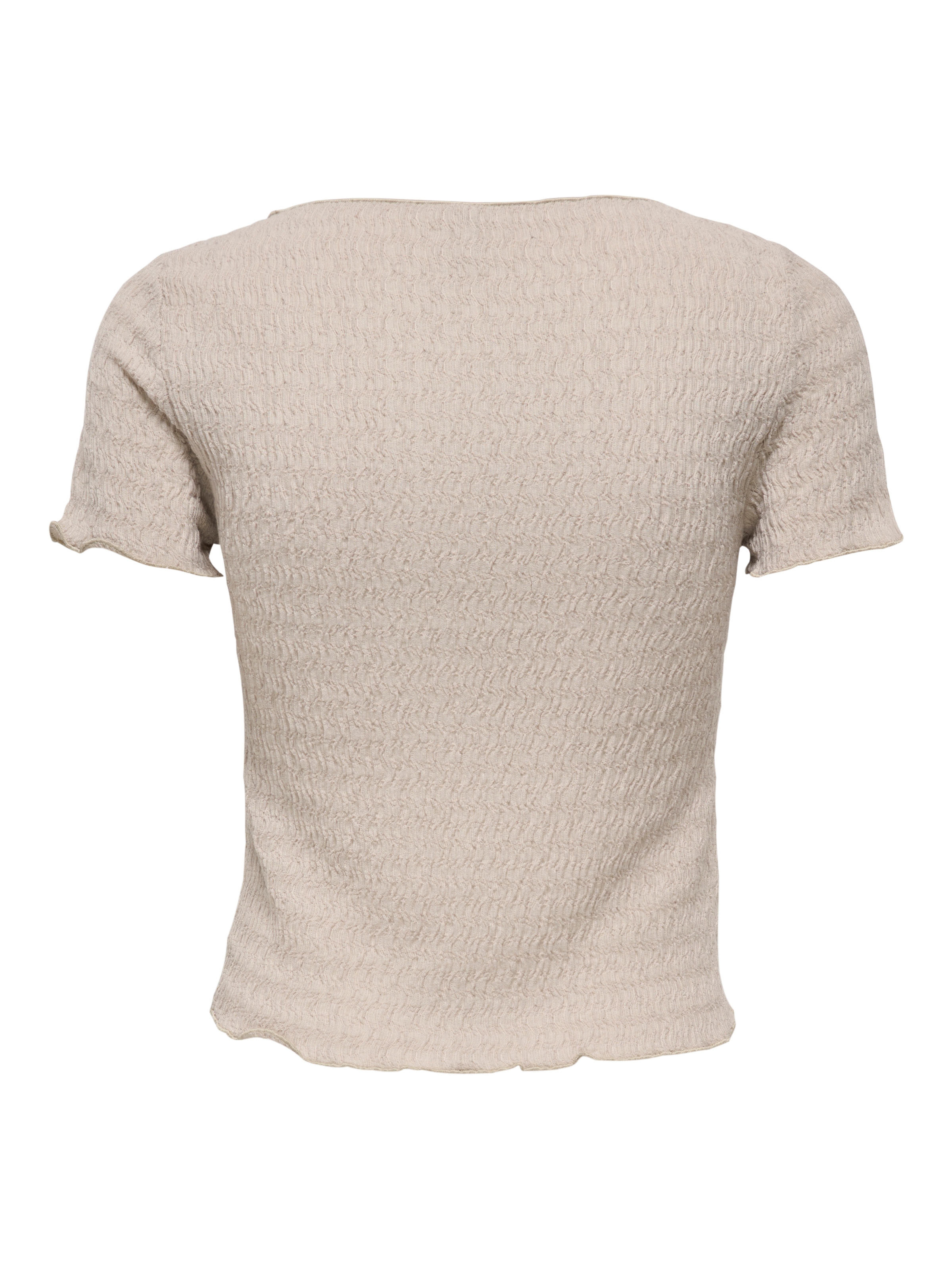 ONLY Kurzarmshirt »ONLILSE S/S TOP STRUCTURE JRS NOOS« Kunstfaser, regular fit