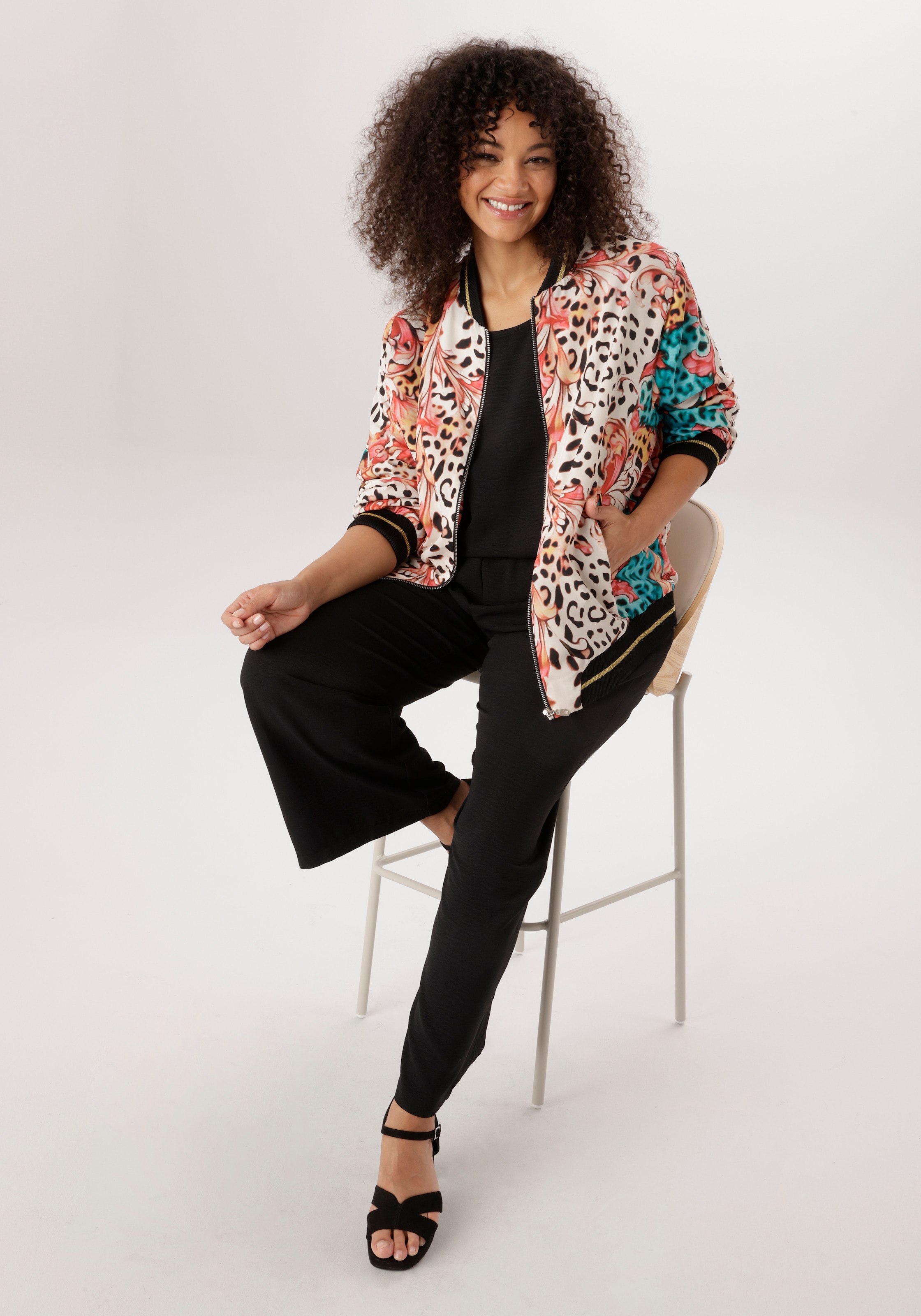 Aniston PLUS Blouson Mit Animaldruck - NEUE KOLLEKTION