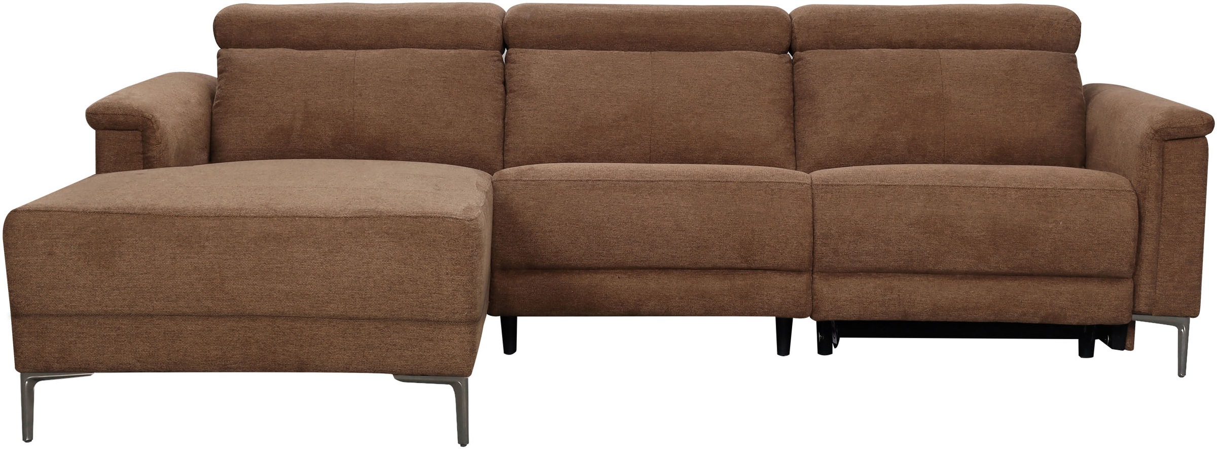 GOODproduct Canapé d'angle »LUND, L-Form, 261cm, man. o. elektr. Relaxfunktion (mit USB-A)« und Kopfteilverstellung