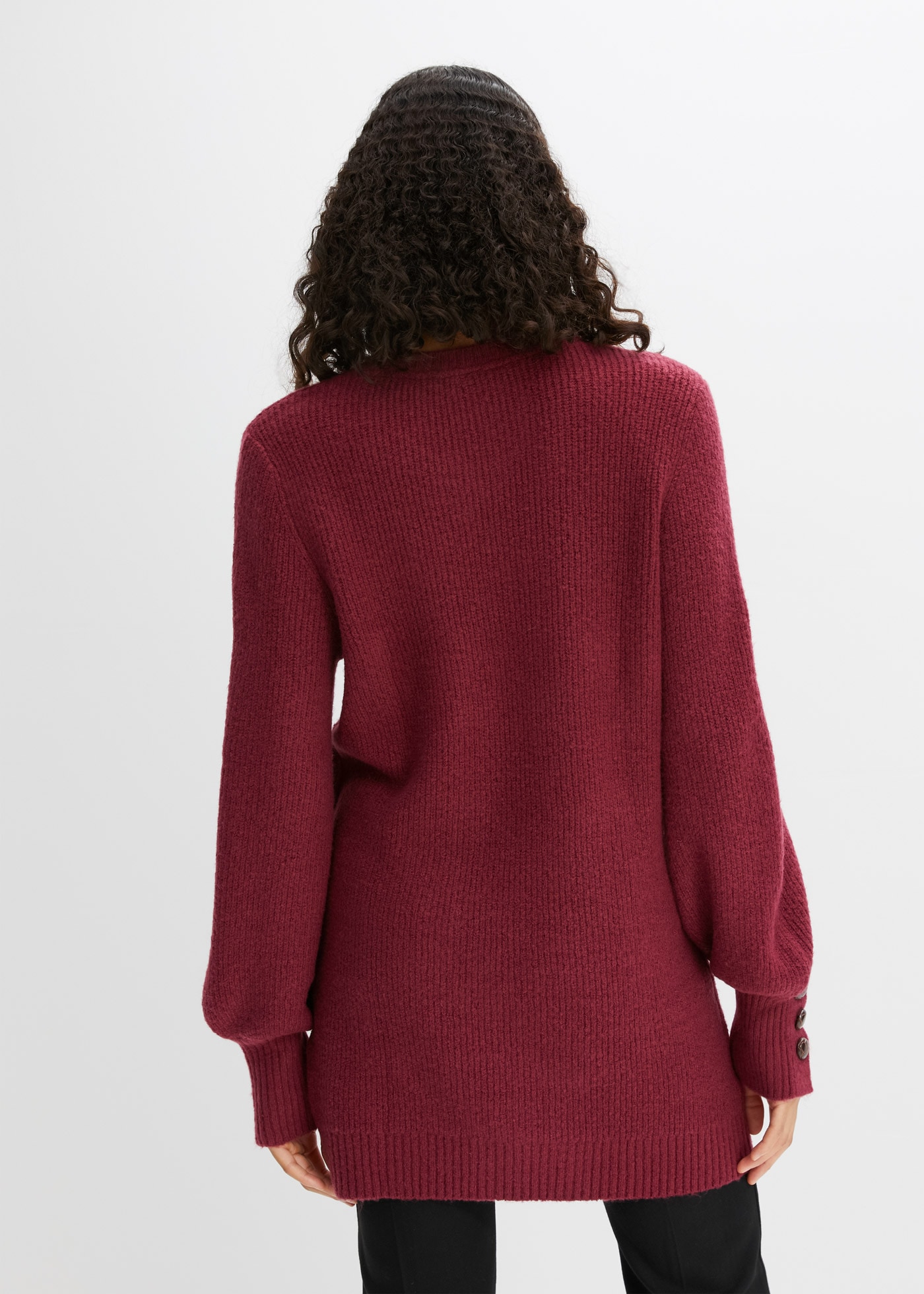 bonprix Pull long »Longpullover mit Knöpfen« Longpullover mit Knöpfen