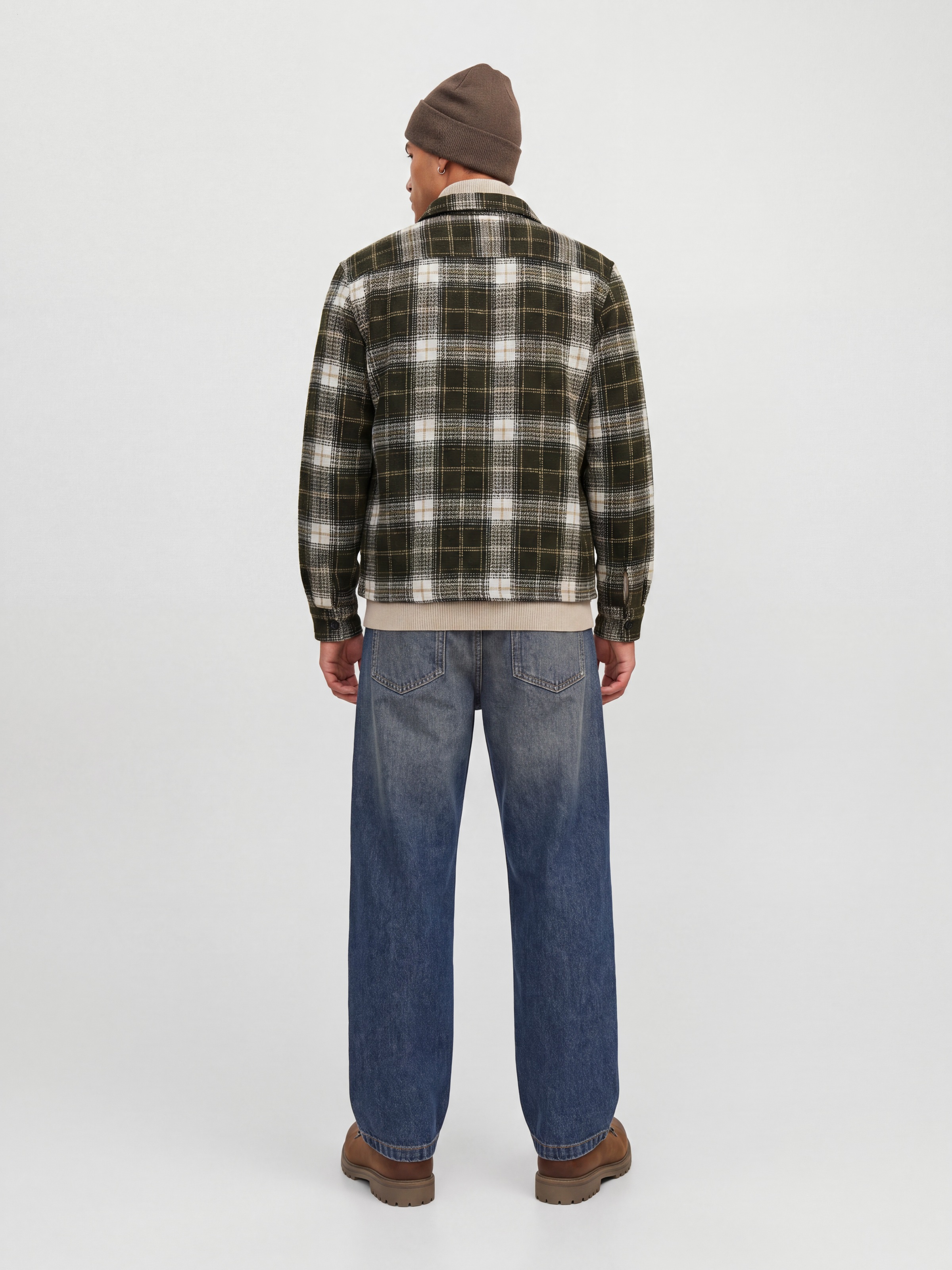 Jack & Jones Langarmhemd »JJEREGENT STRUCTURE OVERSHIRT LS SN« Polyester, locker geschnitten