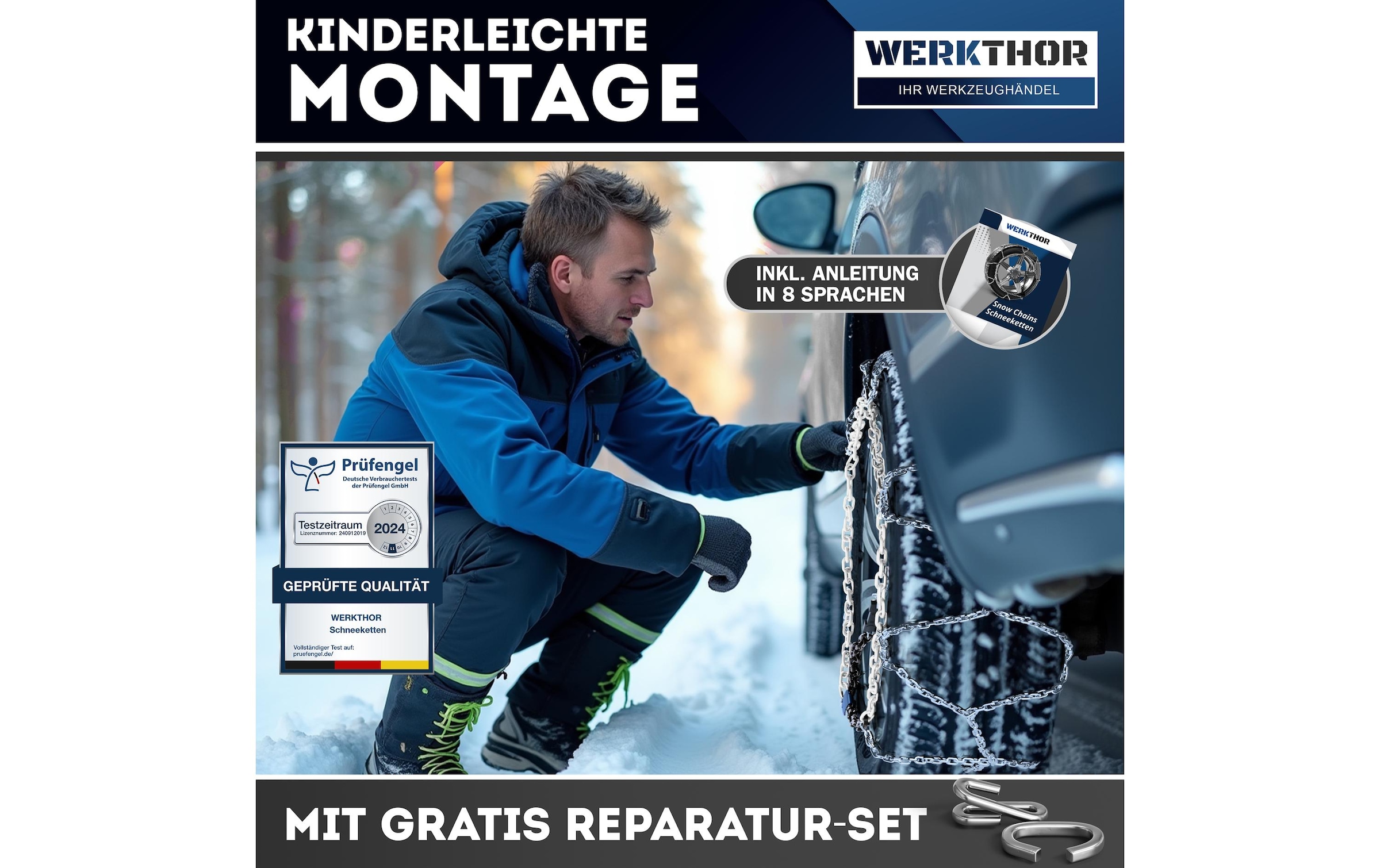   Schneeketten »Werkthor 2er Set WT 80 2er Set«