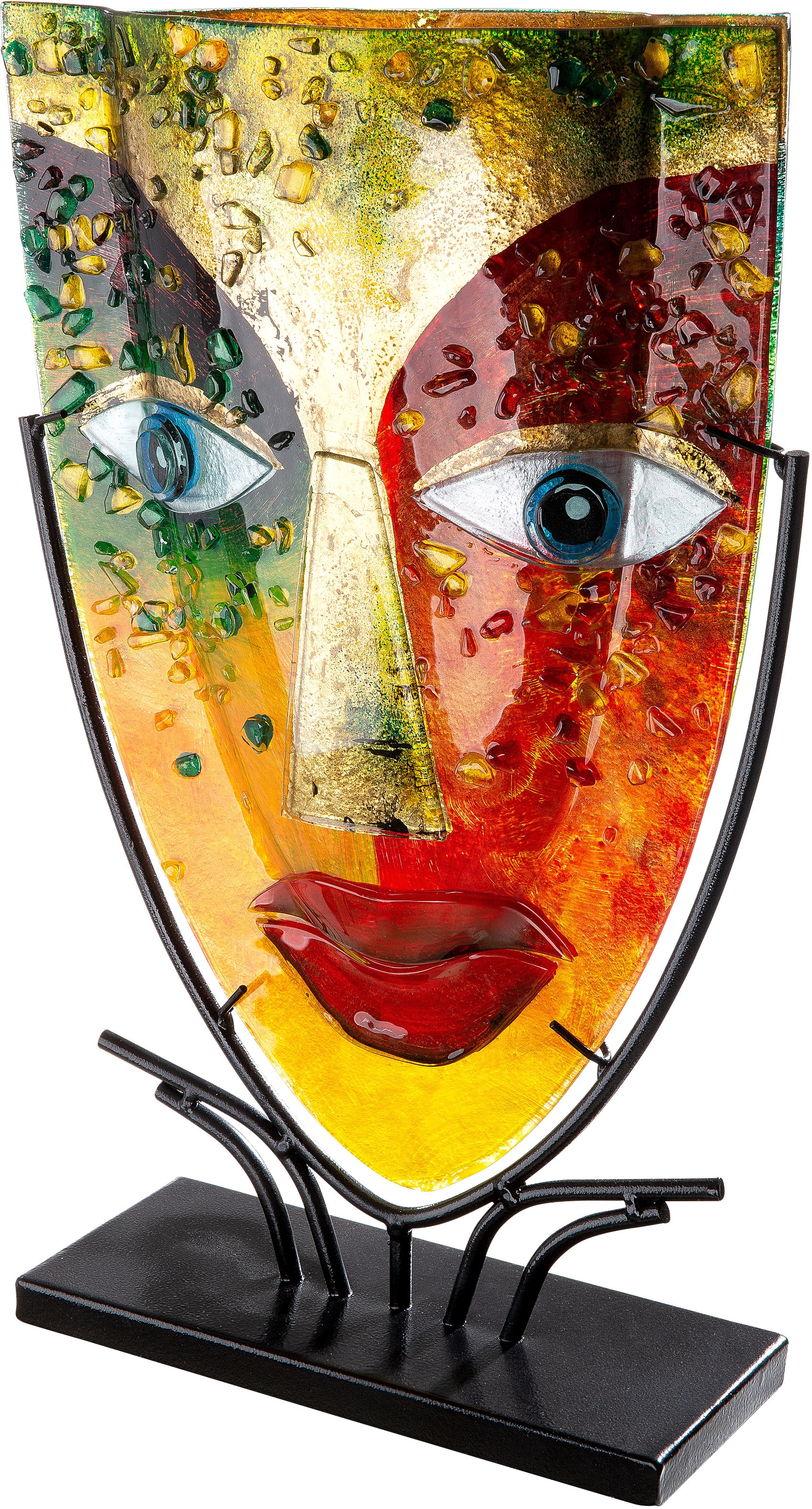 Casablanca by Gilde Vase décoratif »Face« handbemalt