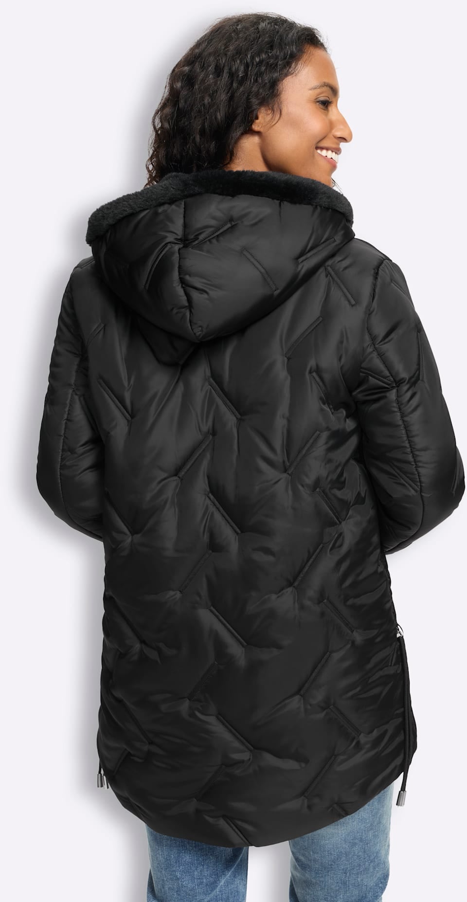 heine Langjacke mit Kapuze