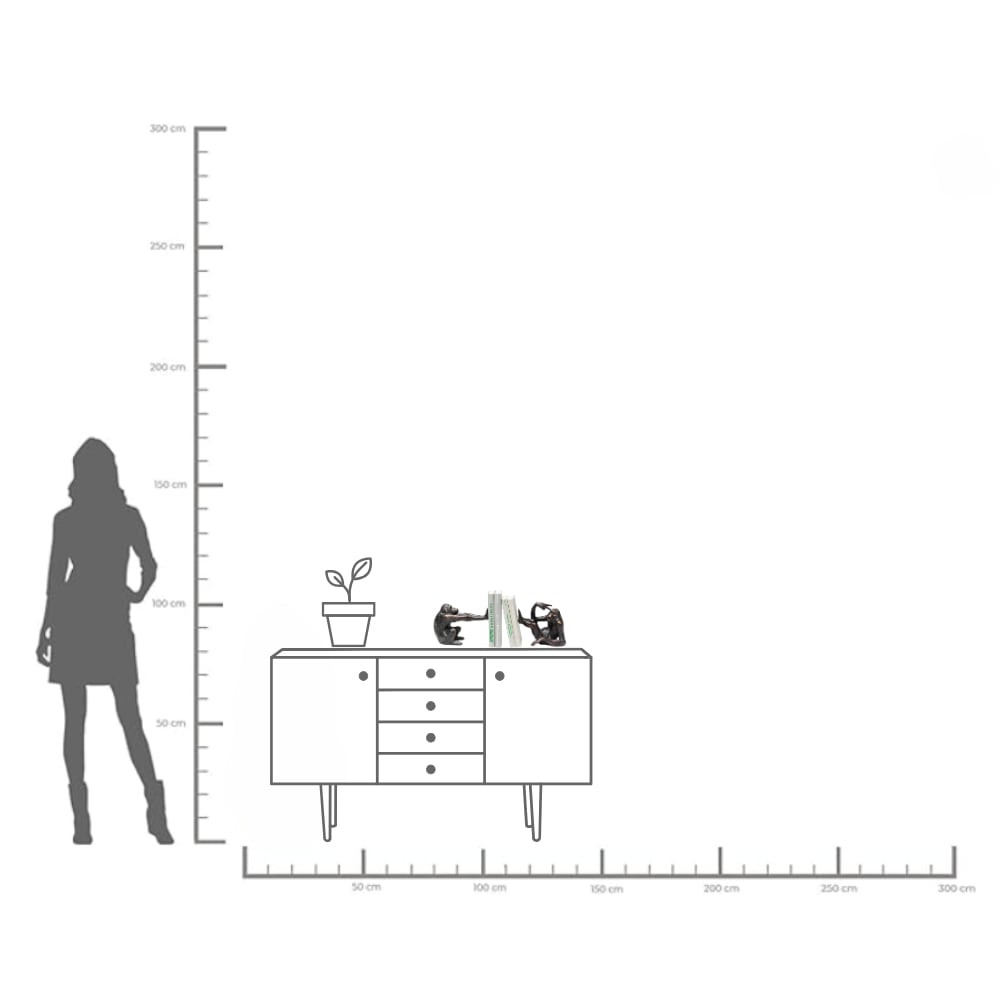 Kare Design Buchstütze »Buchstütze Monkey (2/Set)«