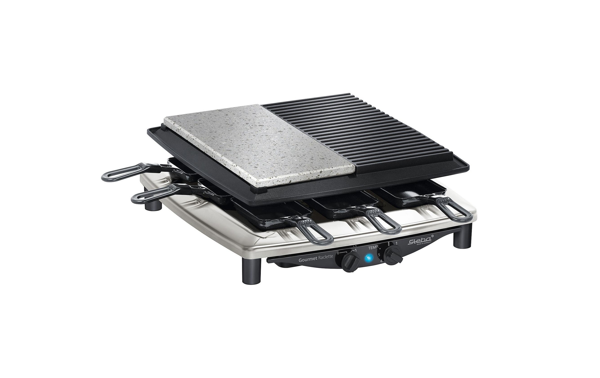 Steba Raclette »Raclette RC4 Plus Deluxe Chrom, 1450 W«