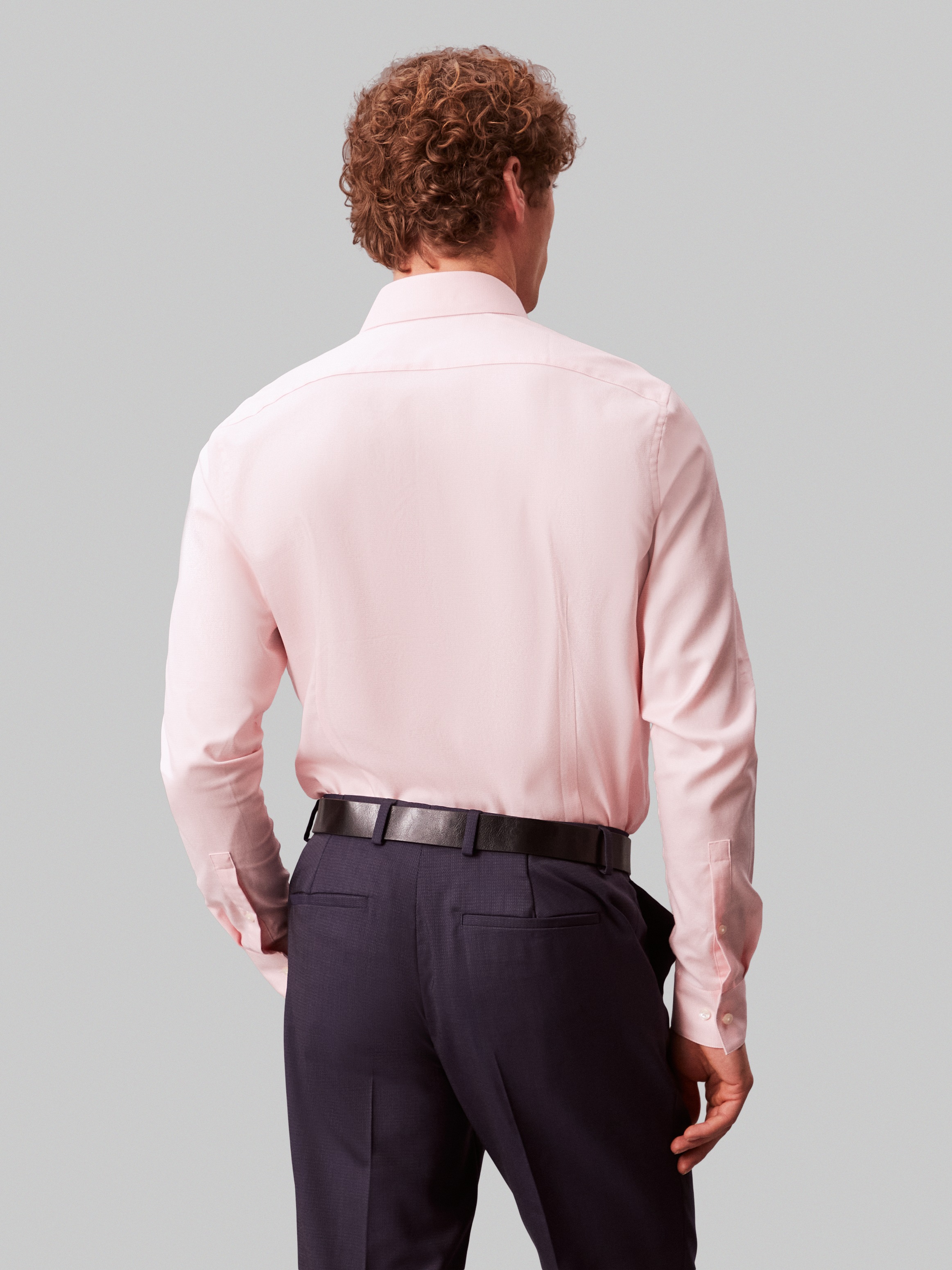 Calvin Klein Businesshemd »SLIM ESNTL POPLIN STR SLD« Slim fit mit Knopfleiste