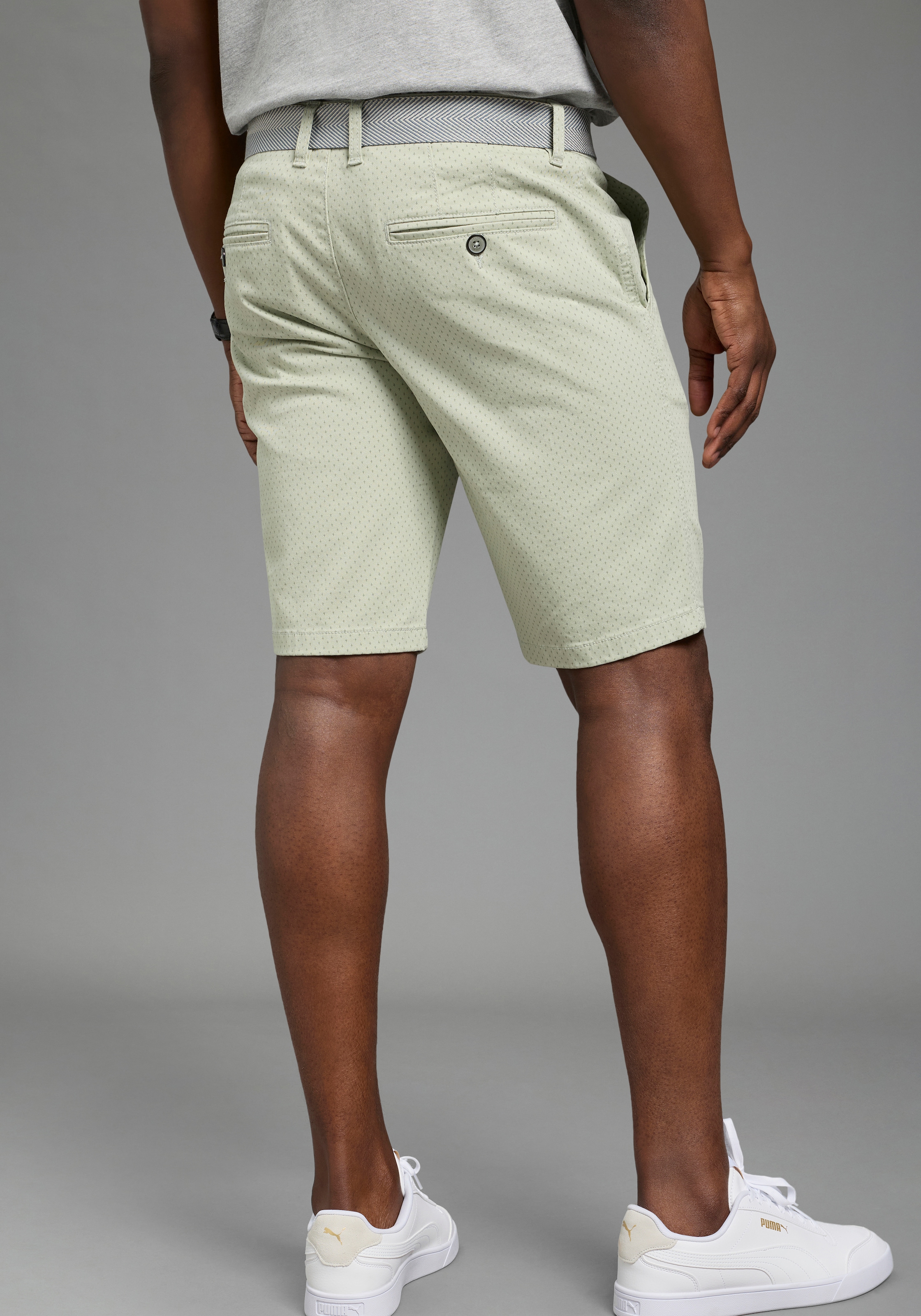 DELMAO Short  kniefrei, gerades Bein, mit Eingrifftaschen und Gesässtaschen