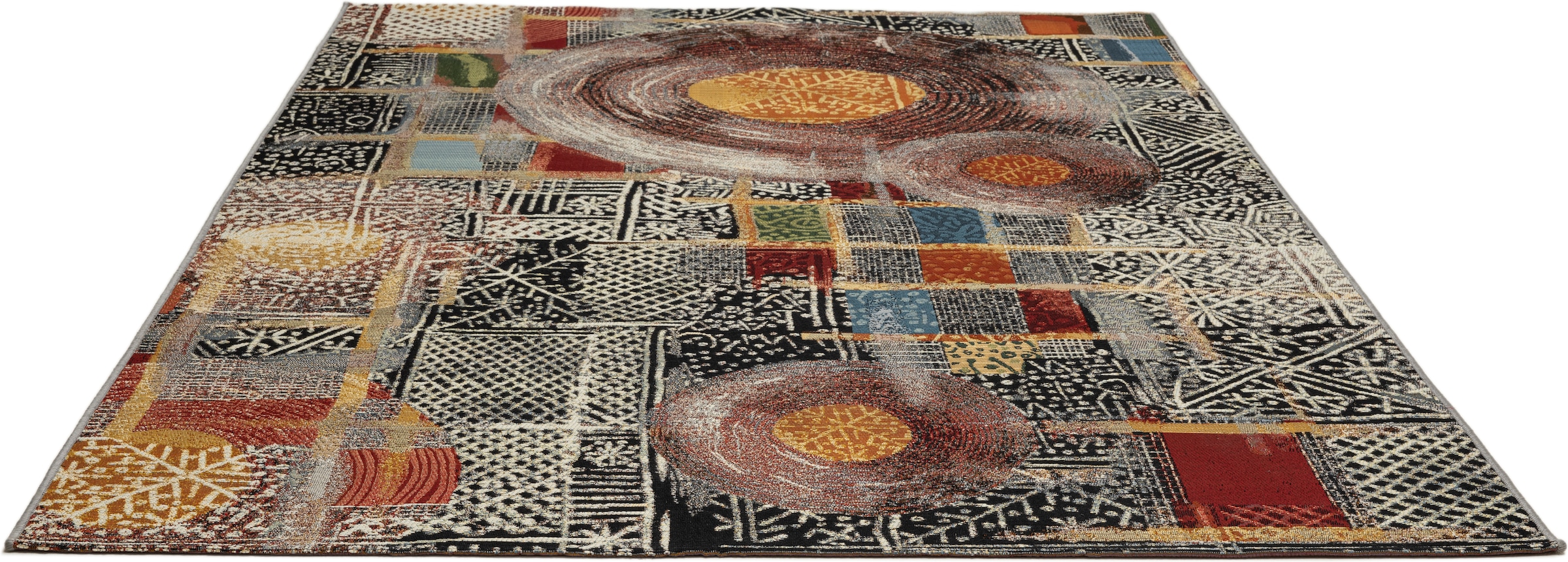 Gino Falcone Tapis »Outdoor-Africa 36« Rectangulaire 5 mm Höhe tissu plat, adapté intérieur et extérieur, salon