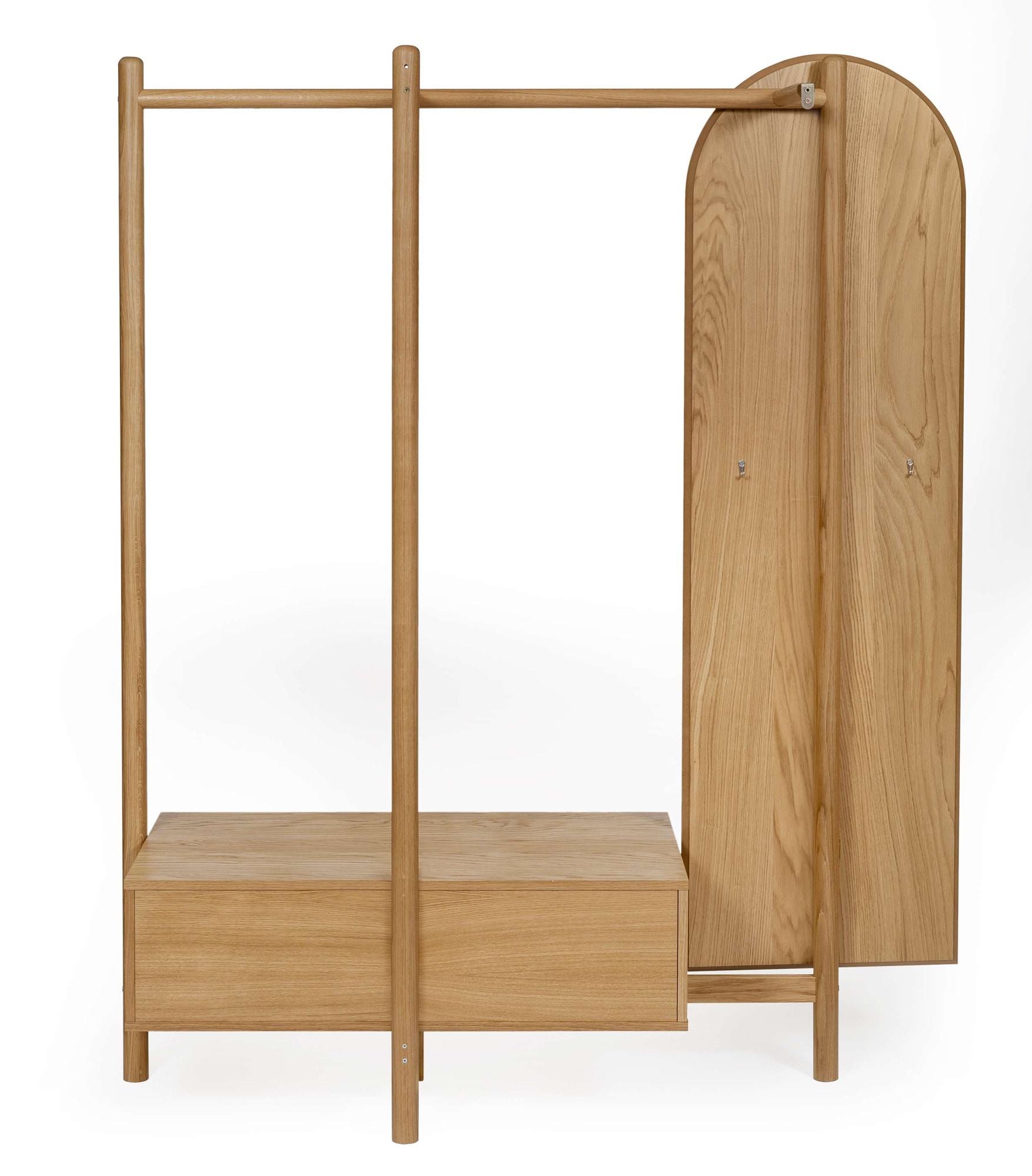 Woodman Garderobenständer »Tripod« Breite 149 cm, FSC®, teilmassiv, mit Spiegel