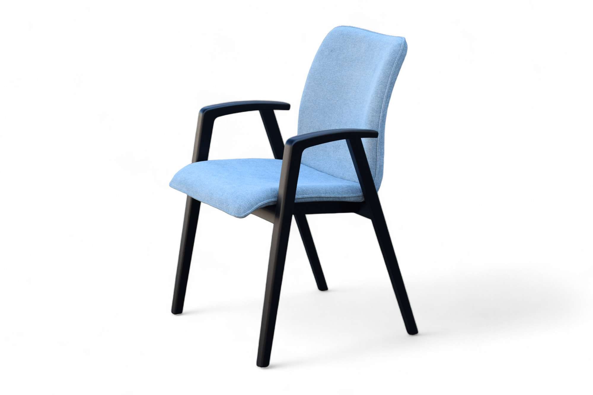 GOODproduct Armlehnstuhl »Loreen Esszimmerstuhl, Polsterstuhl, Wohnstuhl, Essstuhl mit Armlehnen« (Set) 2 Stk.Massivholzgestell und Armlehnen, stilvoll, bequem, Designstuhl