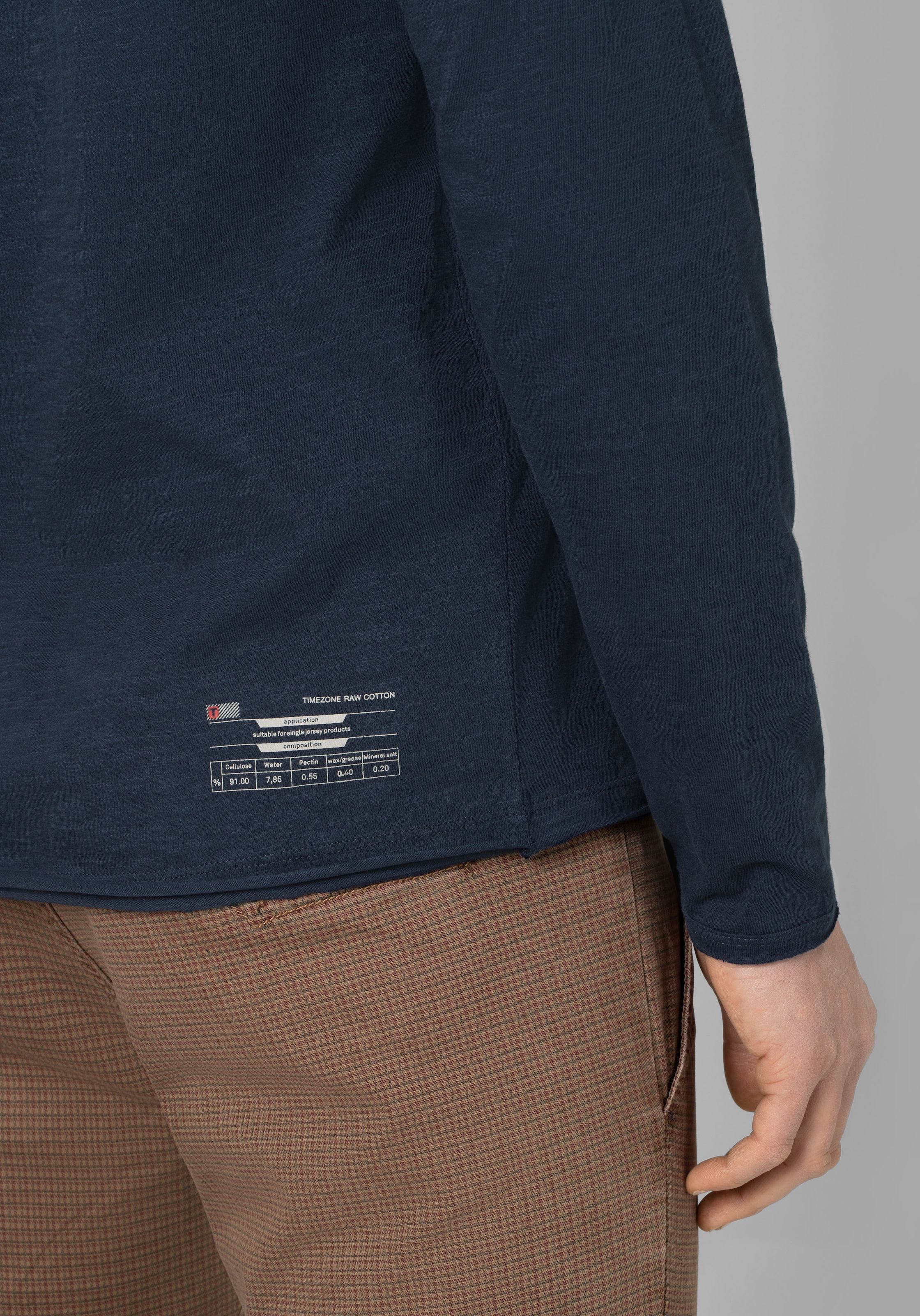 TIMEZONE T-shirt à manches longues »Ribbed Basic Longsleeve«