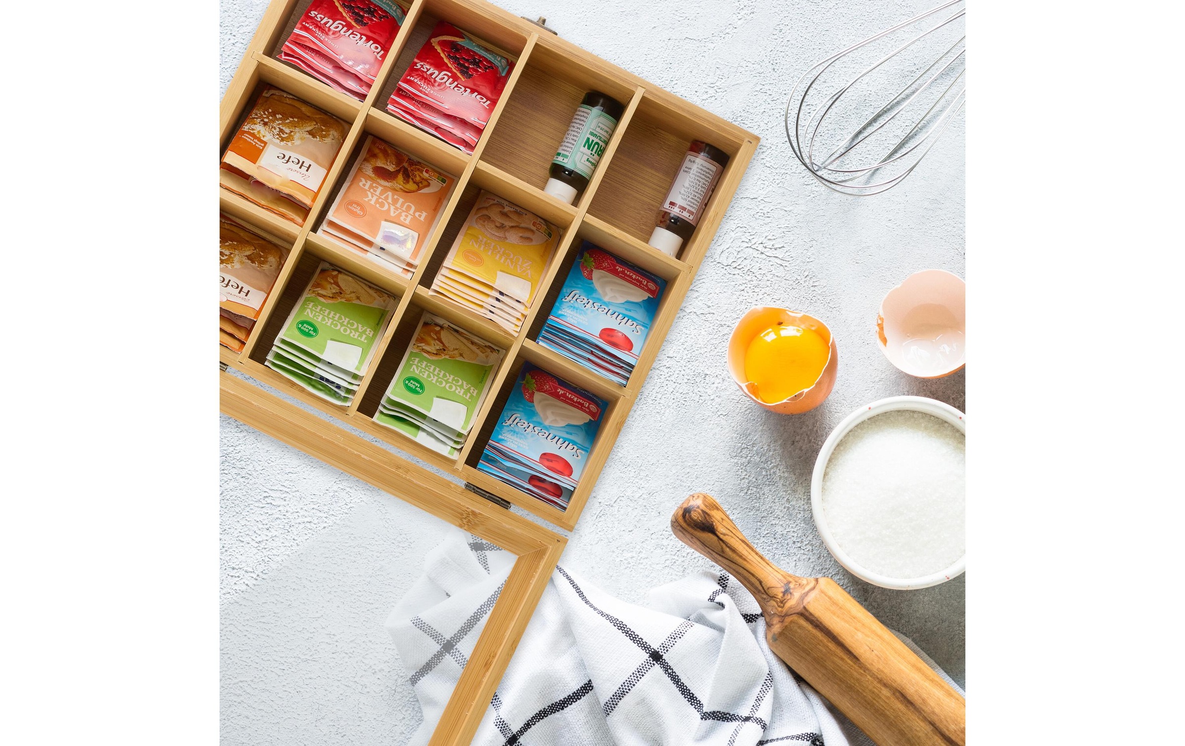 relaxdays Teebox »mit 12 Fächern« 1 Stk. tlg.