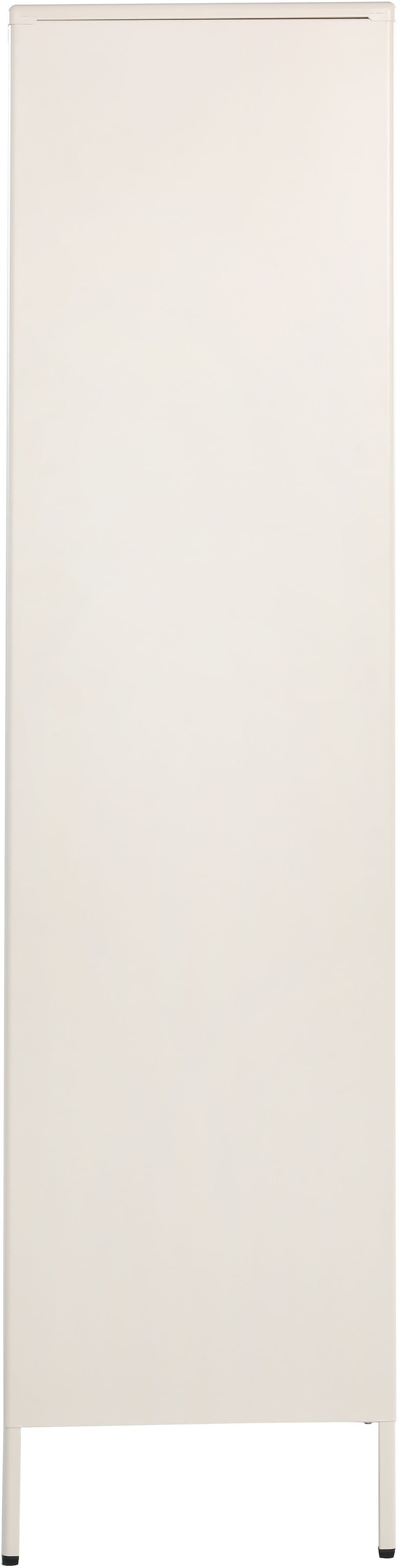 GOODproduct Kleiderschrank »GERRON Kleiderschrank Metallschrank Spind« Schlafzimmerschrank mit 2 Türen weiss Breite 80cm