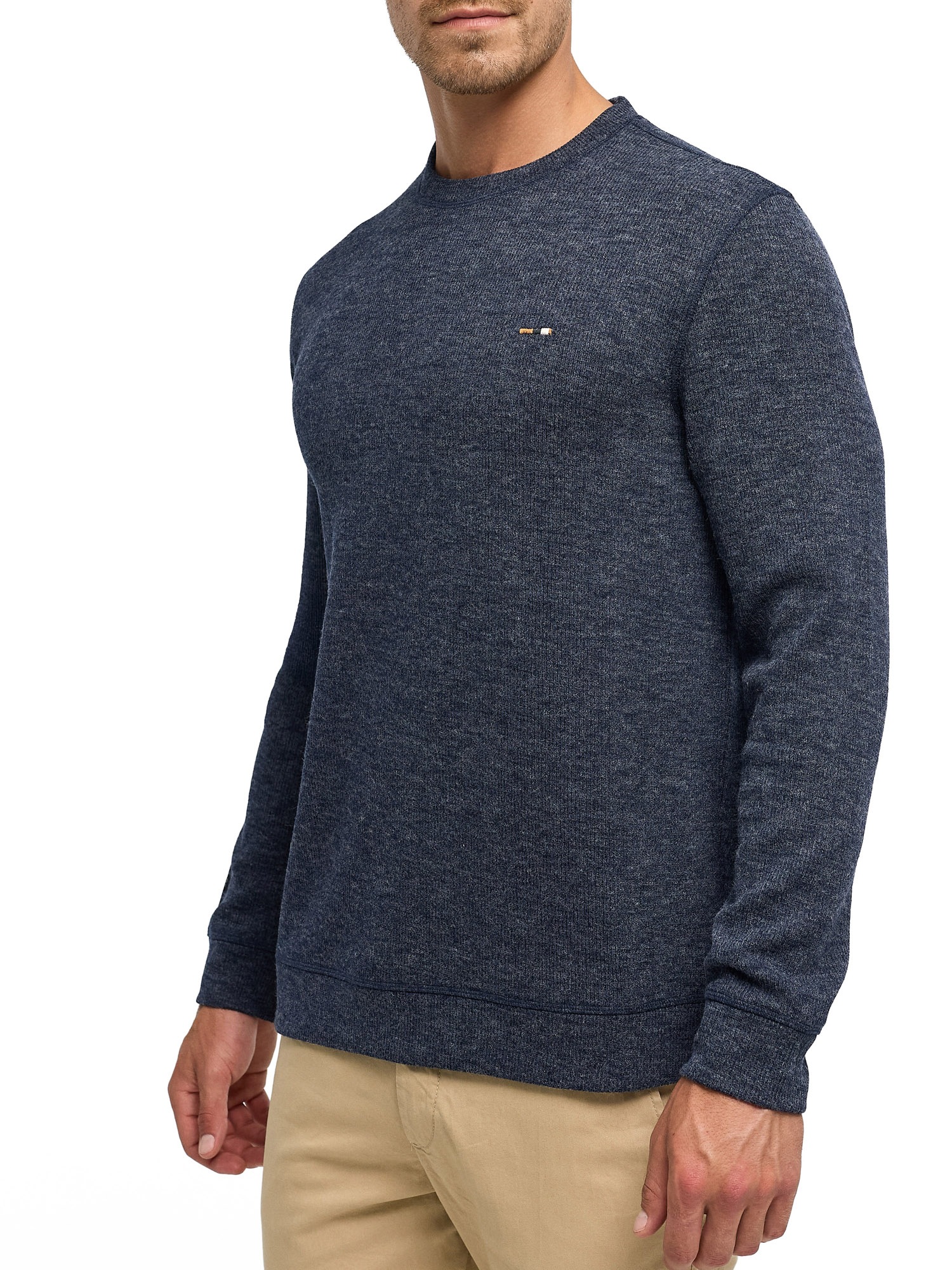 Indicode Sweatshirt »INDorburn O-Neck«, Materialmix, regular fit
