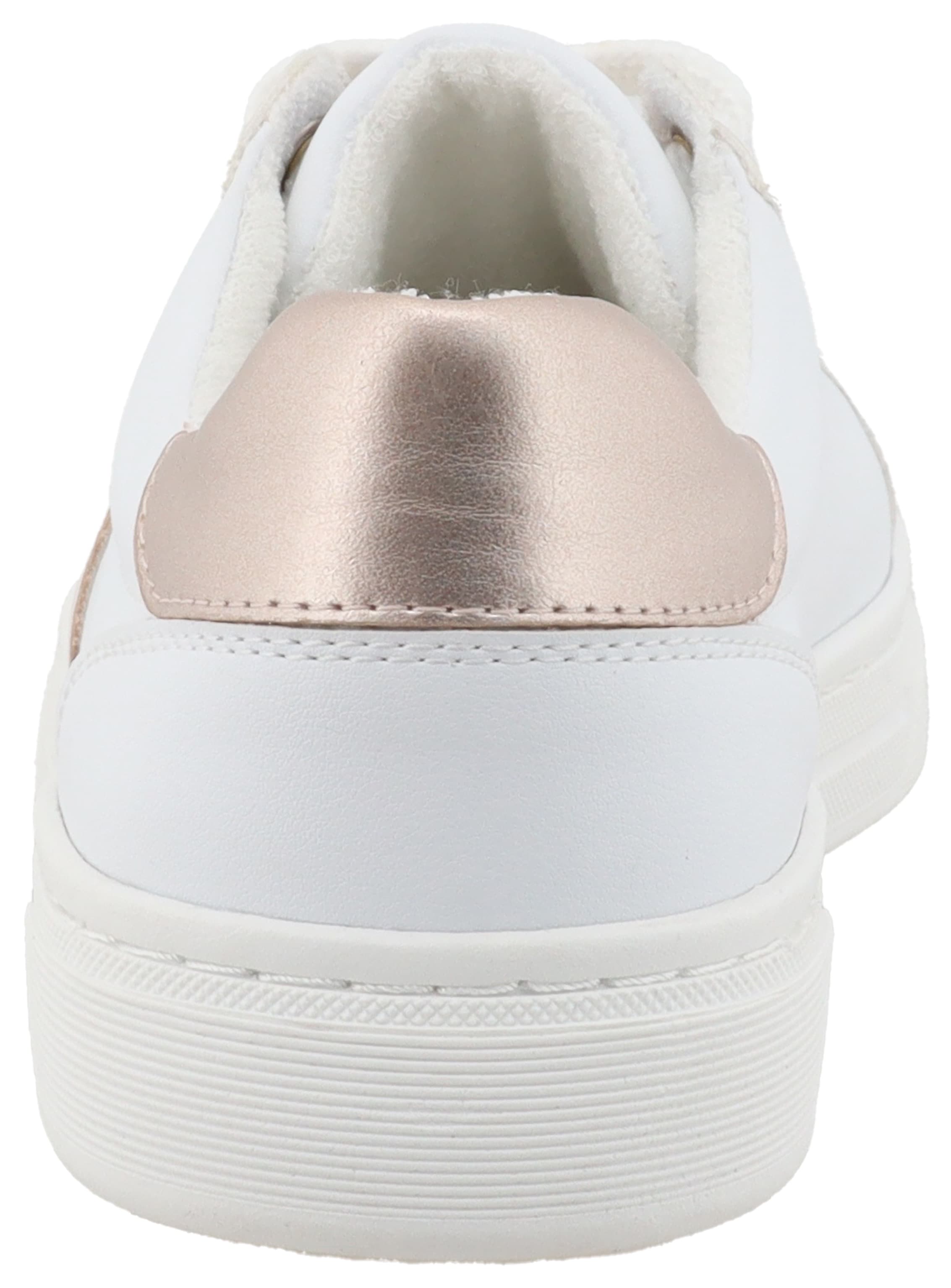 TOM TAILOR Sneaker  , Freizeitschuh, Halbschuh, Schnürschuh, Kontrastbesatz an der Ferse