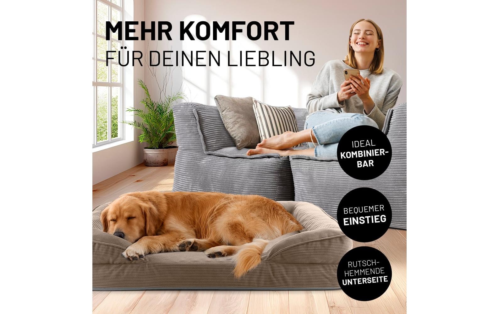 Lumaland Hundebett »Indoor Cord L«